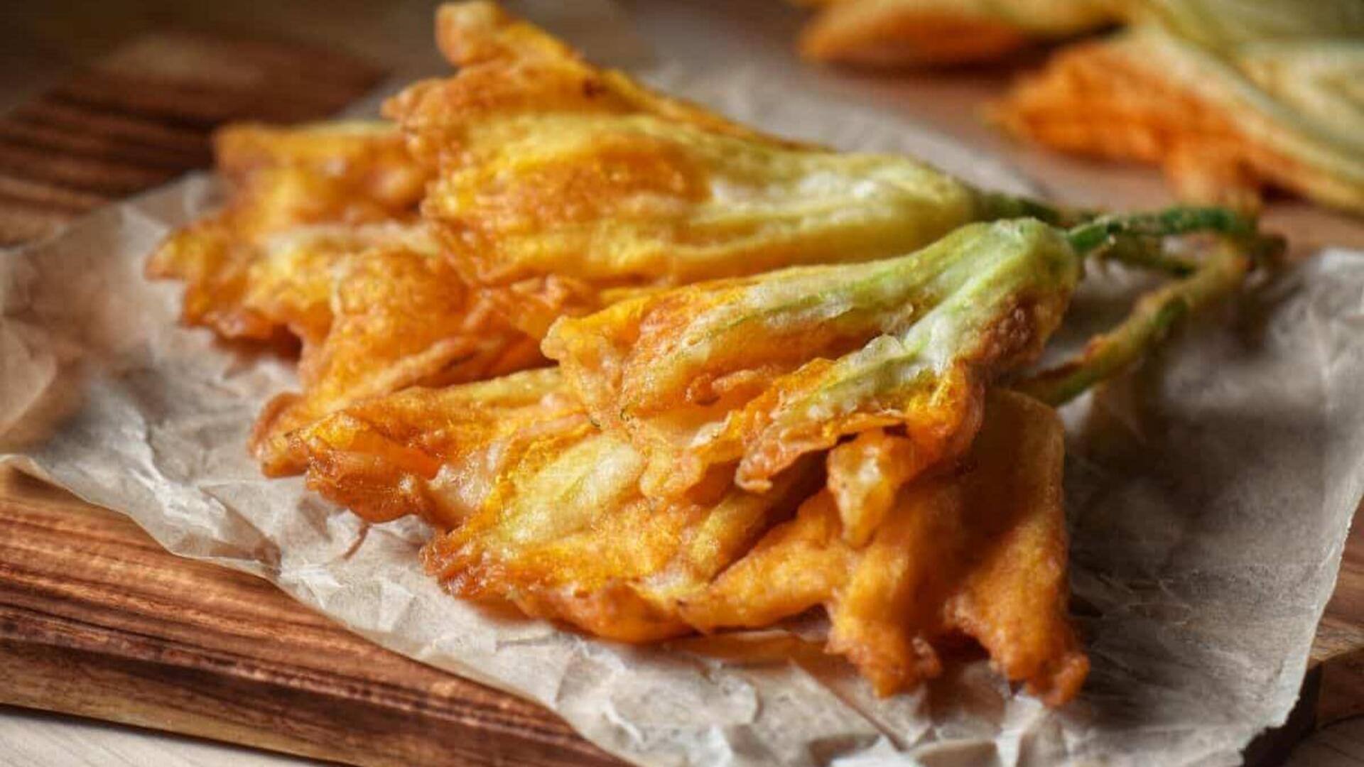 ดอกซูกินีทอดกรอบ สูตรคลาสสิกจากครัวอิตาลี 