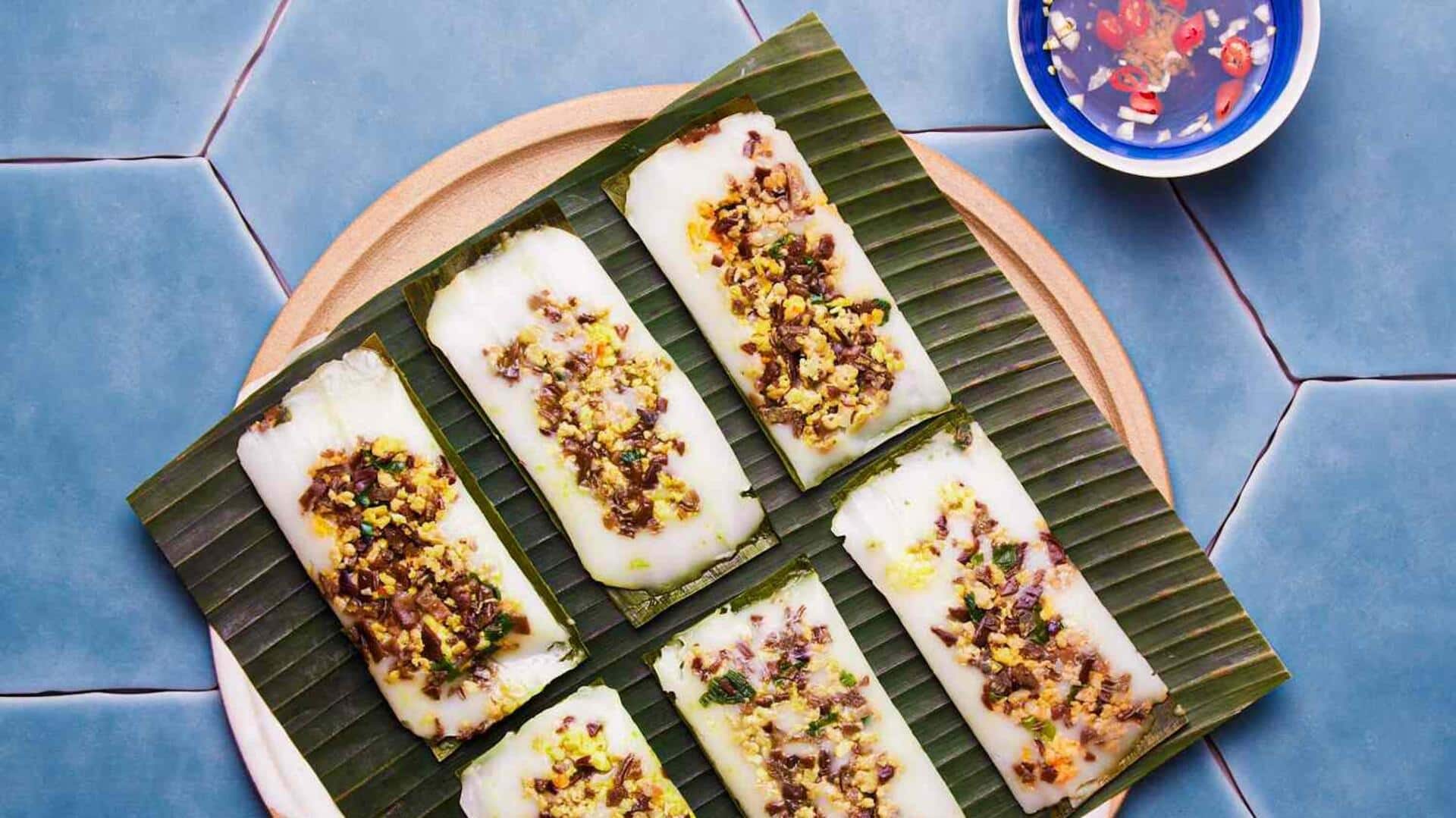 ขนมจีนสูตรห้าเครื่องเทศ ห่อใบตองหอม ๆ 