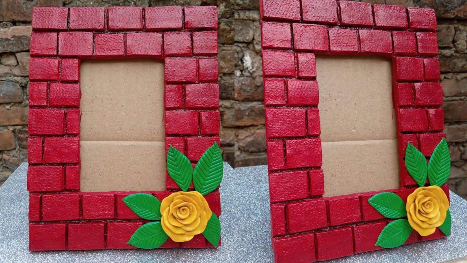 ประดิษฐ์กรอบรูปสุดคุ้มจากไม้เหลือใช้