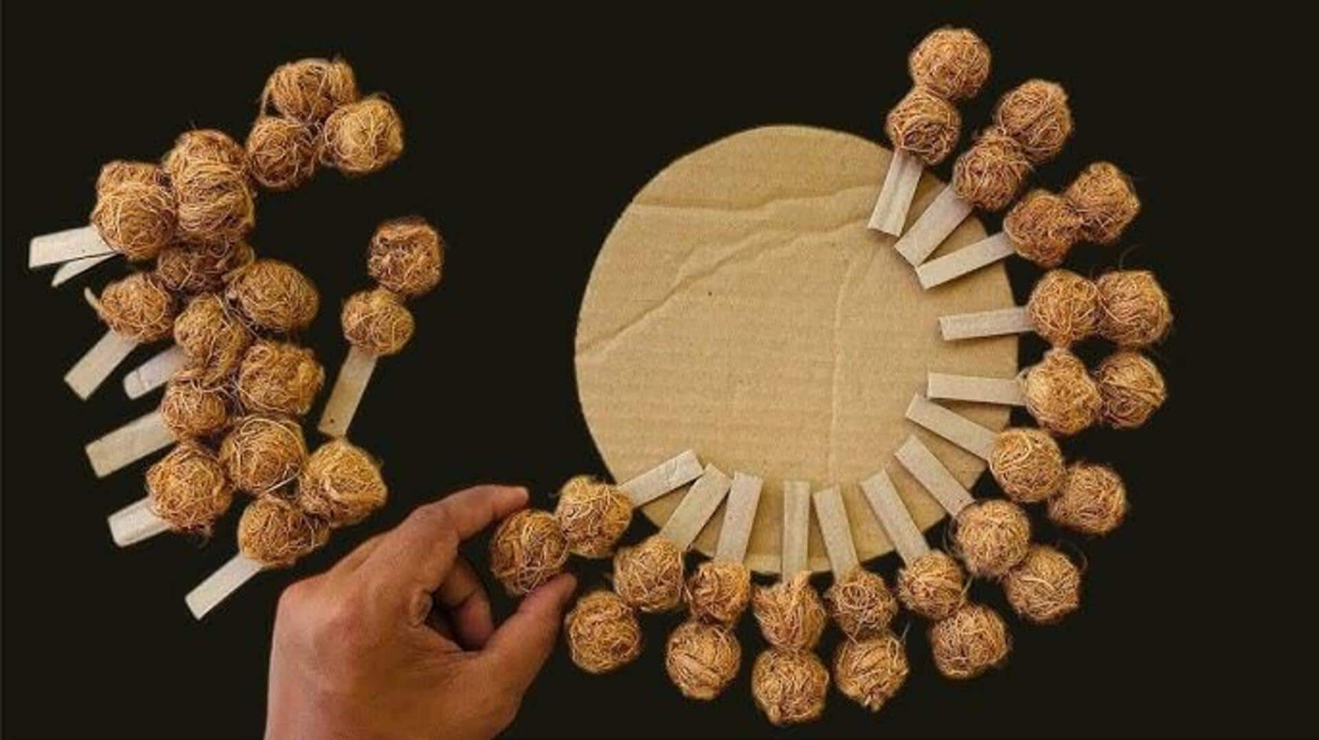 สร้างสรรค์ของตกแต่งจากเส้นใยมะพร้าว