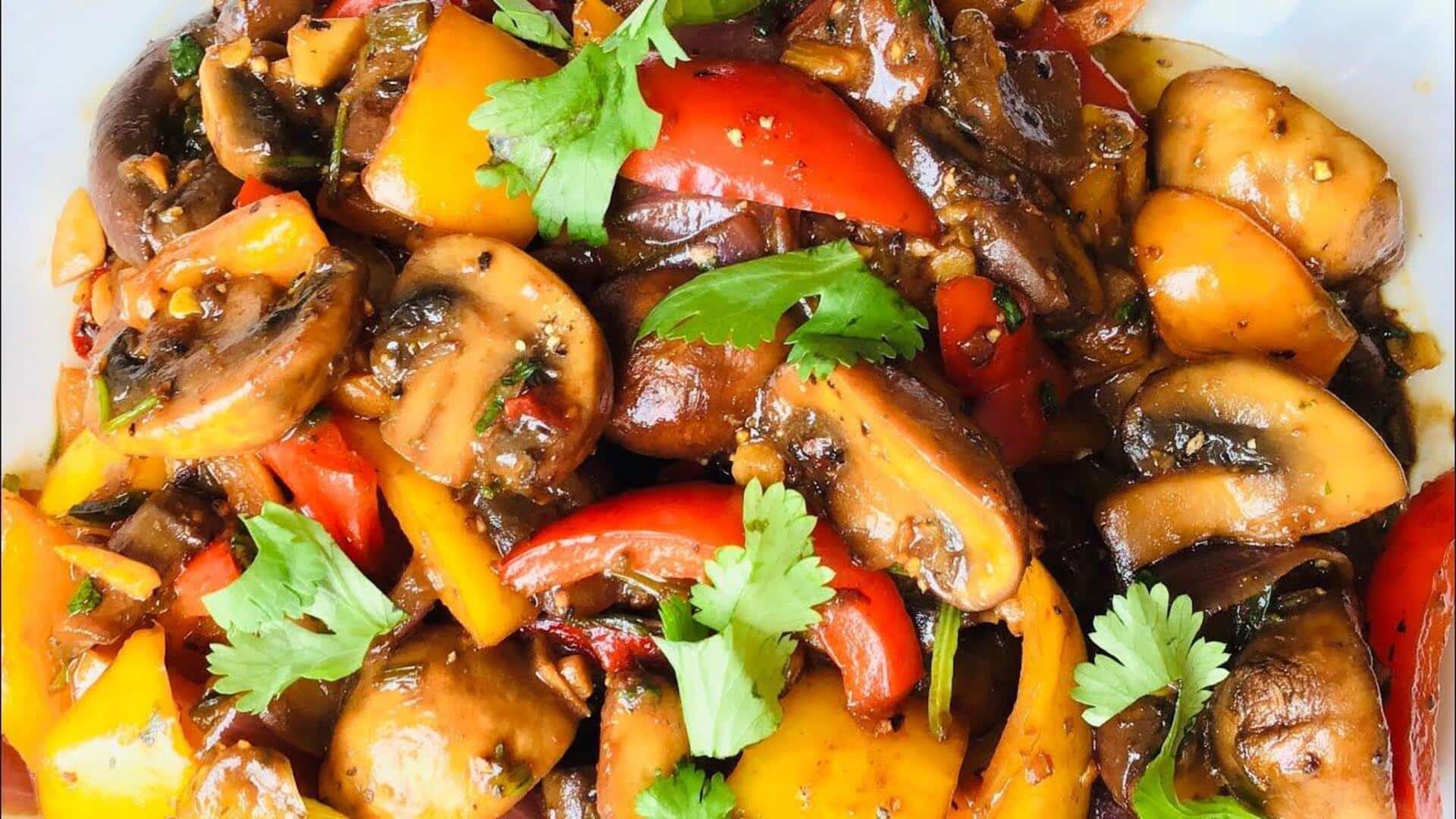 ผัดเห็ดพริกหวาน เมนูสุขภาพที่ทั้งง่ายและอร่อย