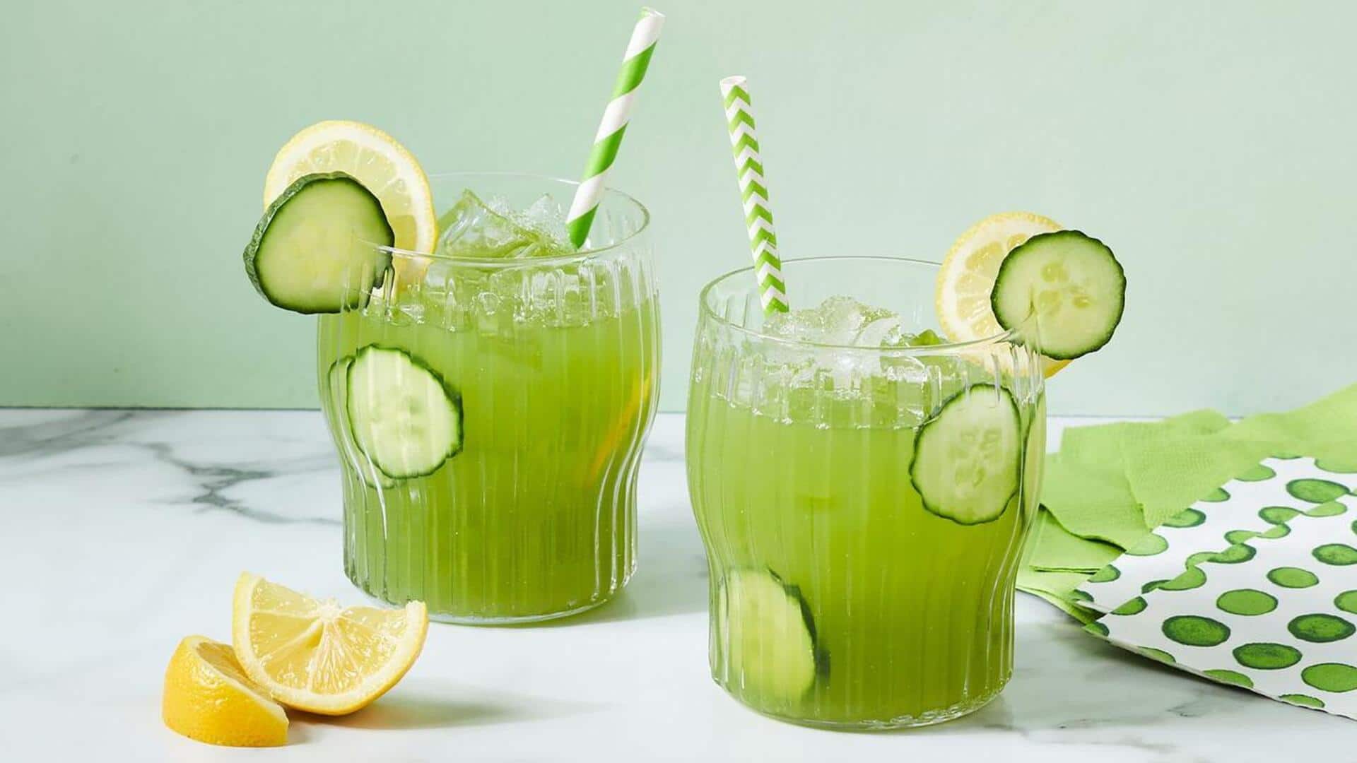 สูตรน้ำแตงกวาหมักผสมมะนาว เปรี้ยวสดชื่น 