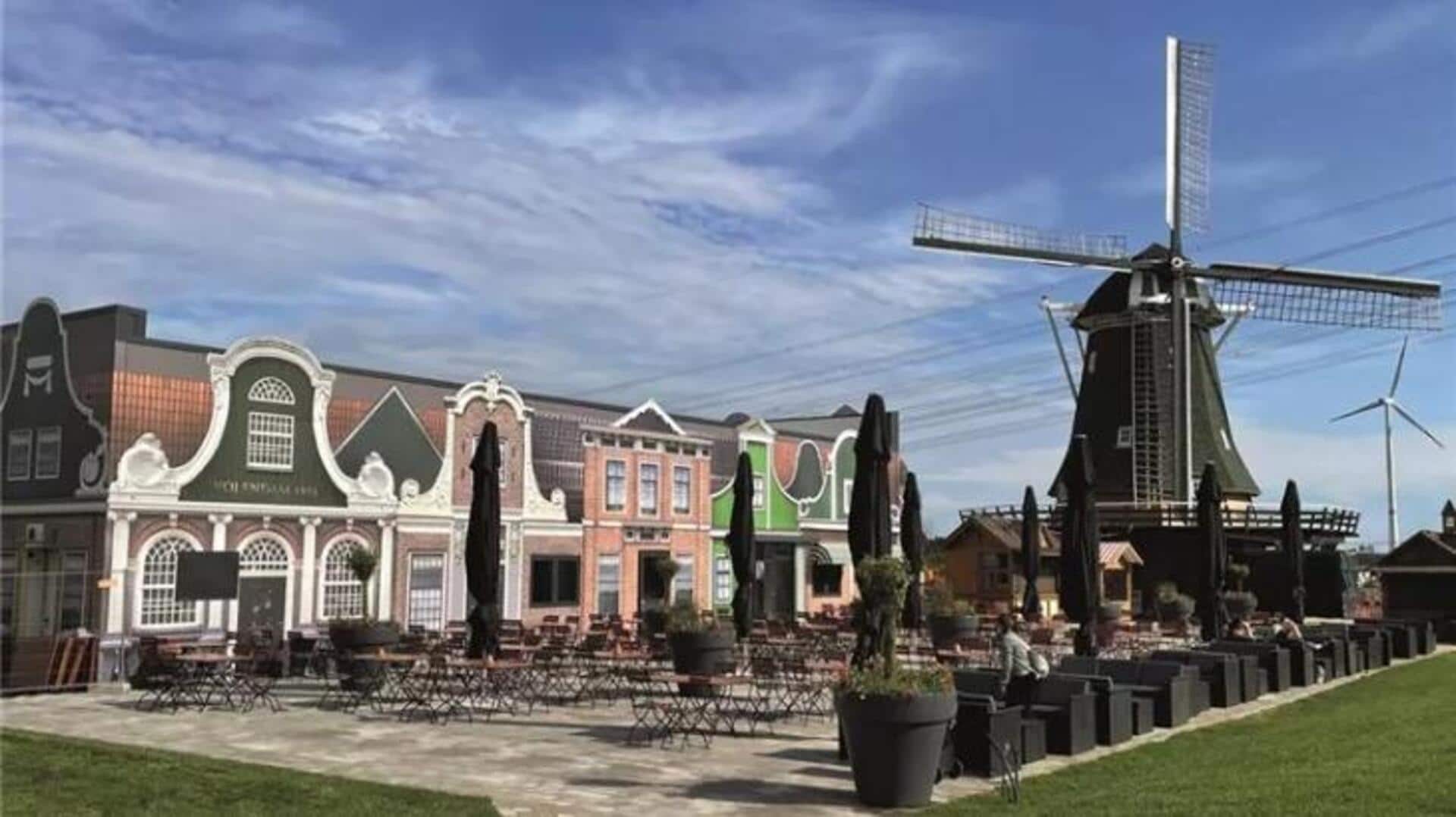 หมู่บ้านกังหันลมที่สวยงามในภาคเหนือของเยอรมนี