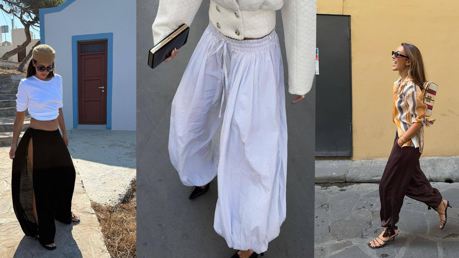 5 ลุคเสื้อเชิ้ตลินินที่แมตช์กับกางเกงบอลลูนได้อย่างลงตัว