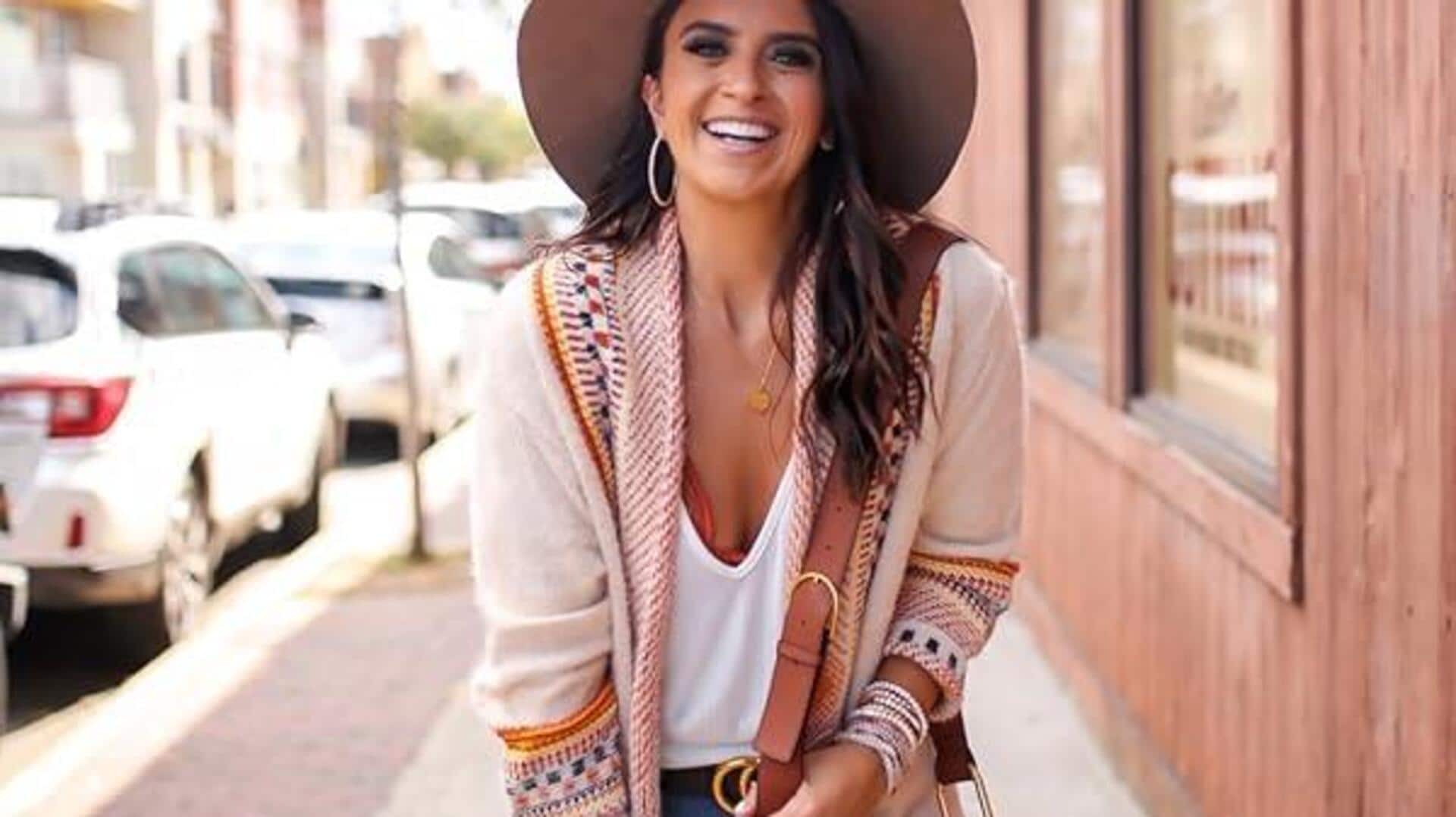 สไตล์โบฮีเมียนแมตช์กับเสื้อคลุมคาร์ดิแกนยาวอย่างลงตัว