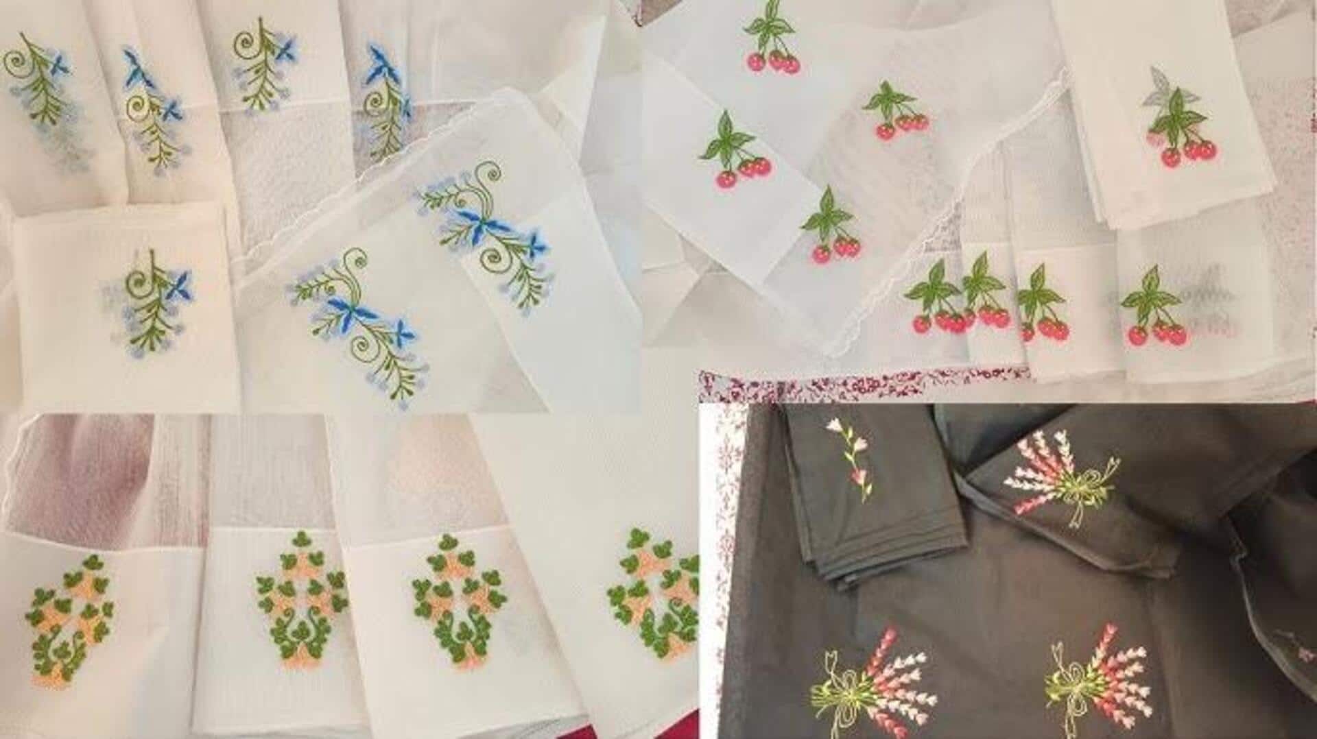 เปลี่ยนผ้าส่าหรีเก่าให้กลายเป็นผ้าเช็ดปากสุดประหยัด