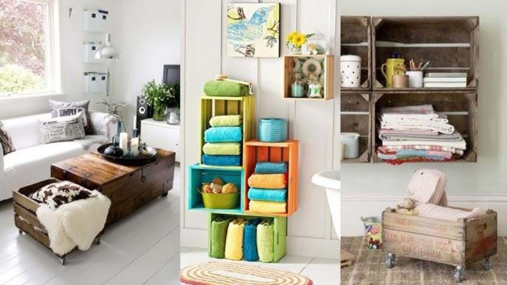 ไอเดียเฟอร์นิเจอร์จากลังไม้สุดชิค งบประหยัด