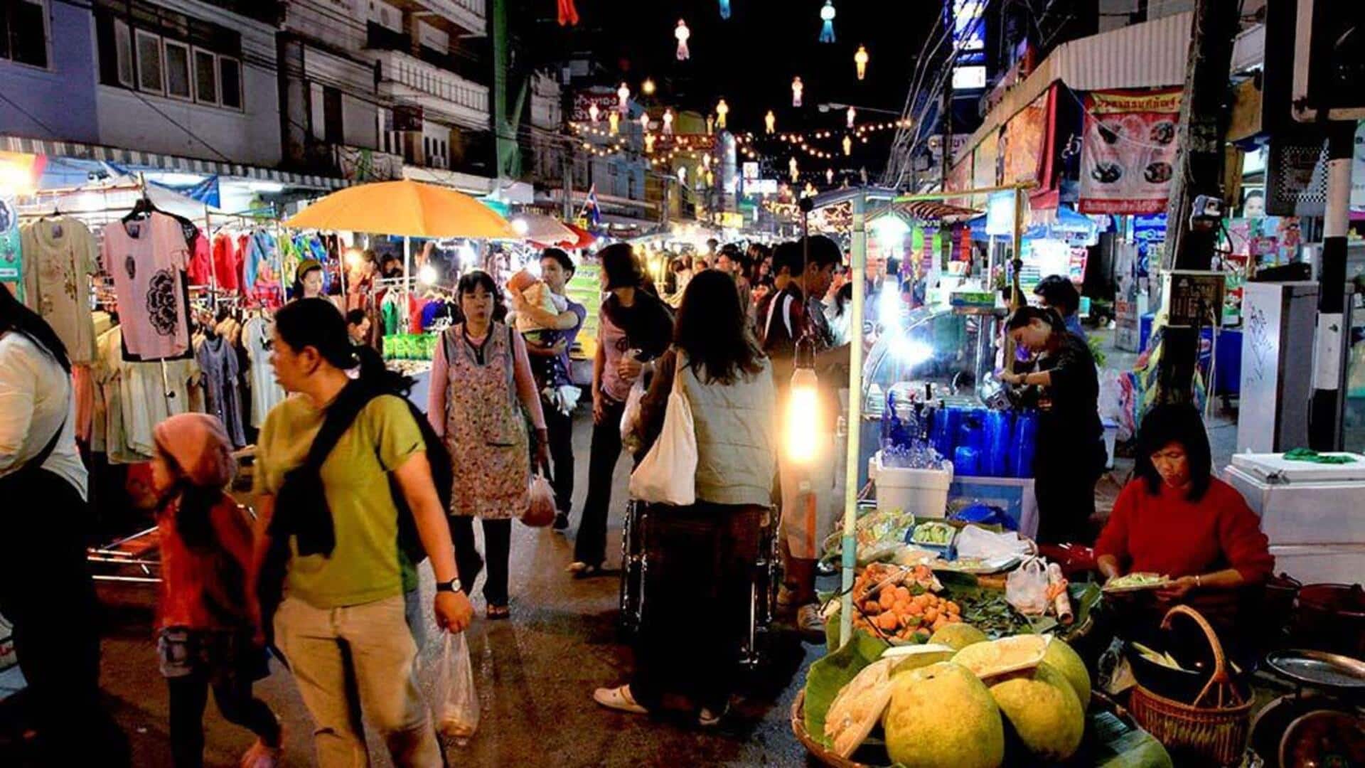 ตลาดอาหารริมทางที่มีเอกลักษณ์เฉพาะในเชียงราย