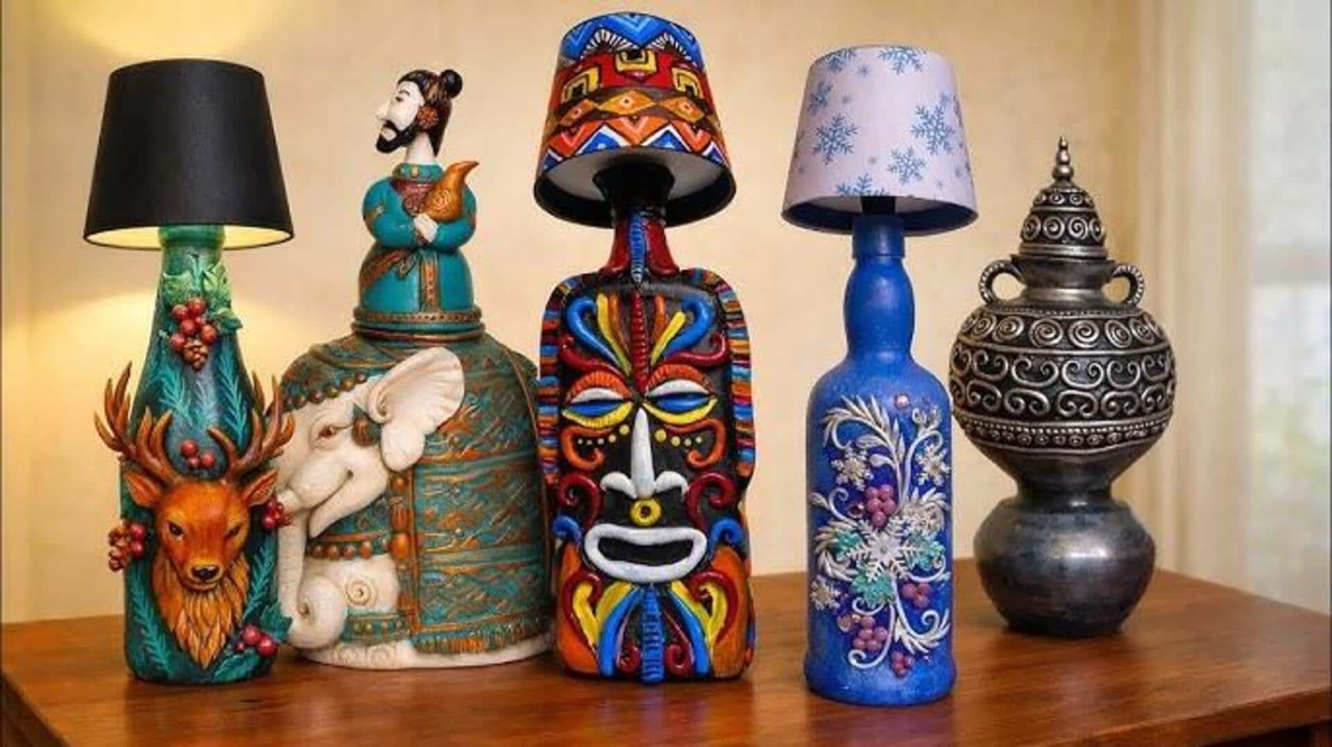 เปลี่ยนขยะเป็นงานศิลป์ตกแต่งบ้านแบบประหยัด