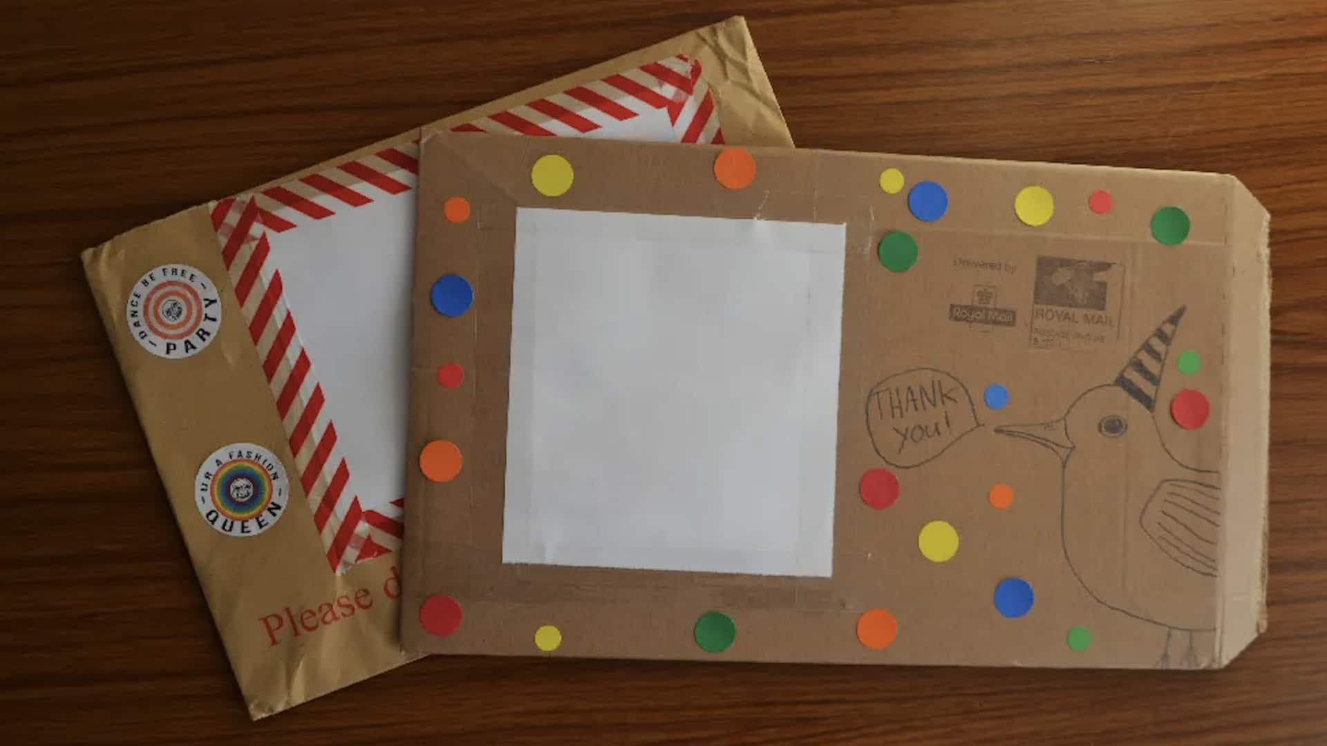 รีไซเคิลวัสดุเหลือใช้ สร้างซองจดหมายสุดเก๋