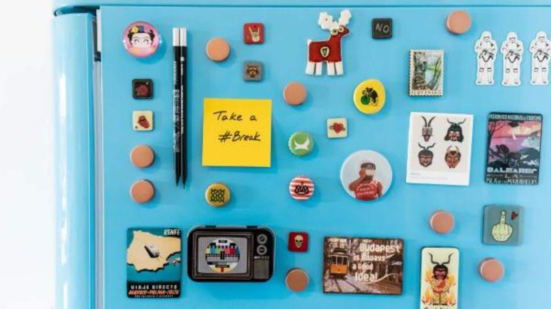 ไอเดียใช้แม่เหล็กติดตู้เย็นเหลือใช้ให้เกิดประโยชน์ในงบประหยัด