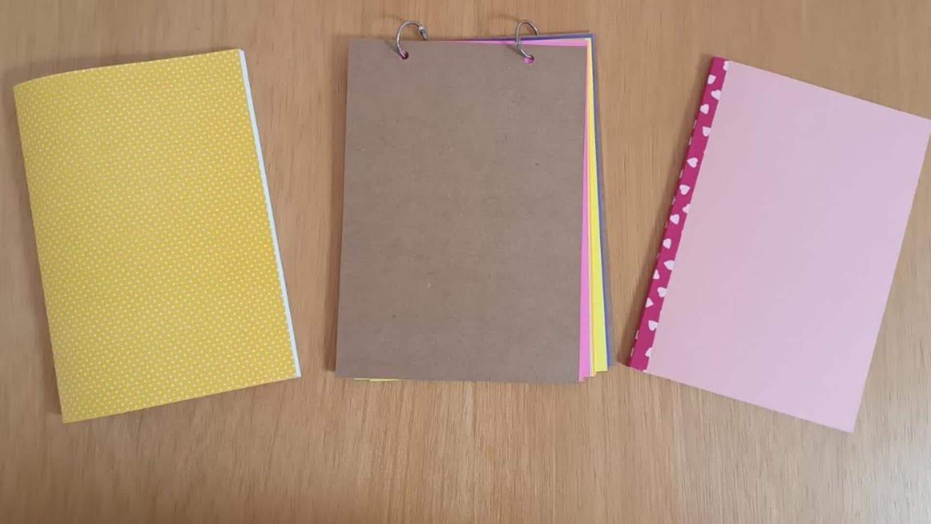 ไอเดียสร้างสมุดบันทึกจากกระดาษเหลือใช้