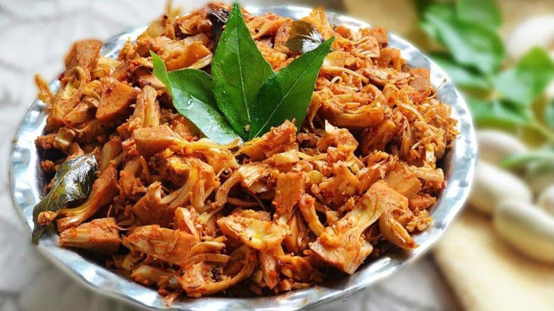 ผัดฟักขนุนกับกระเทียมและเมล็ดทานตะวันคั่ว