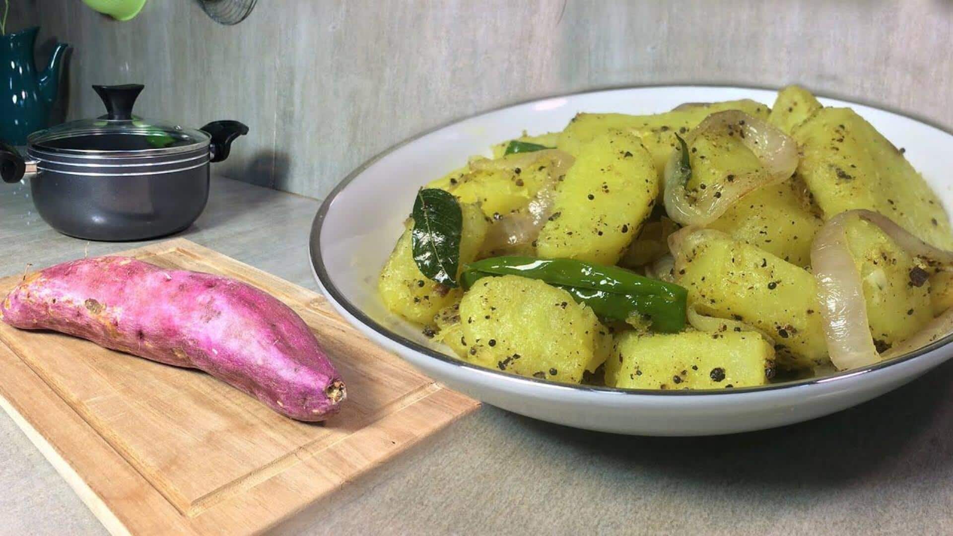 ผัดก้านมันเทศ เมนูมังสวิรัติทำง่าย อร่อยและมีประโยชน์ต่อสุขภาพ