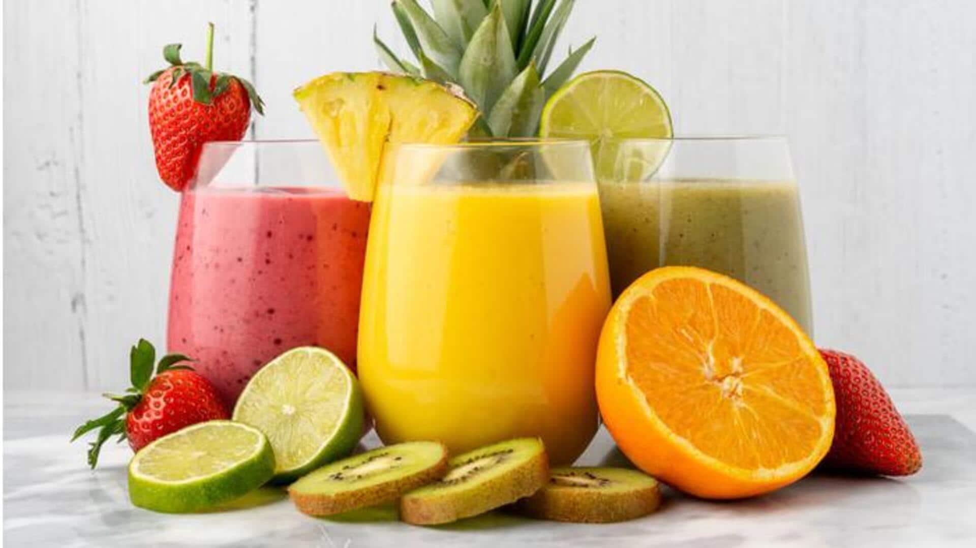 เพิ่มความชุ่มชื้นด้วยน้ำผลไม้สดหอมเย็น