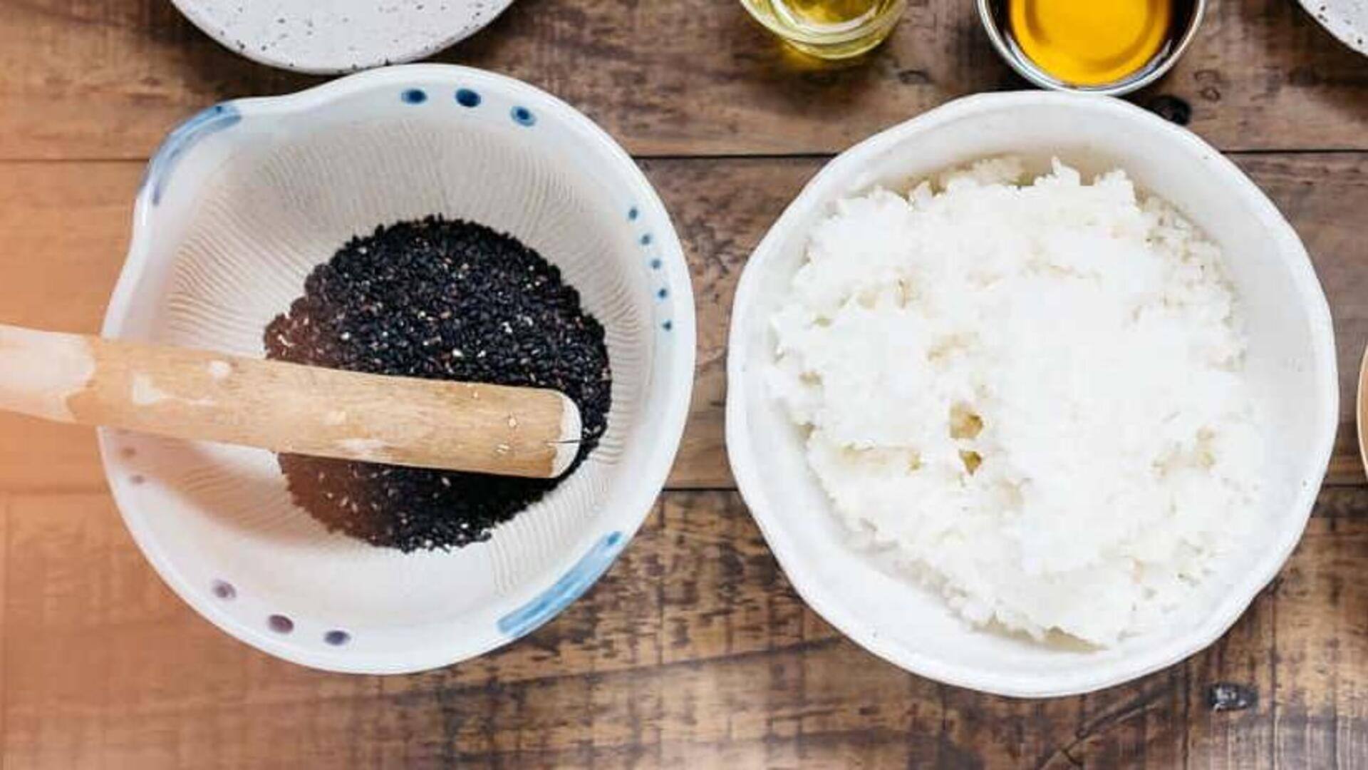 ข้าวงาดำกลิ่นหอมมัน สูตรมังสวิรัติแบบอินเดียใต้