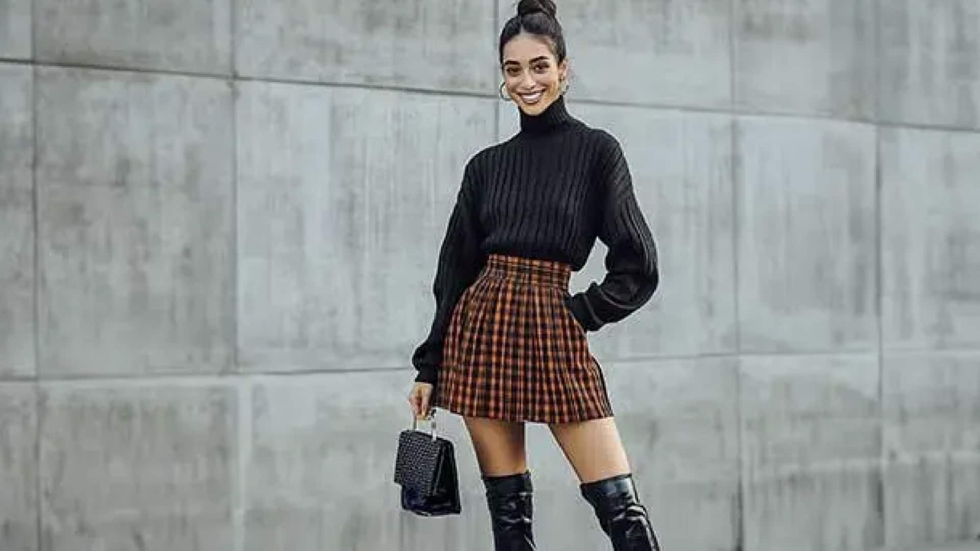 5 สไตล์เสื้อคอเต่าแมตช์กับกระโปรงทรงเออย่างลงตัว