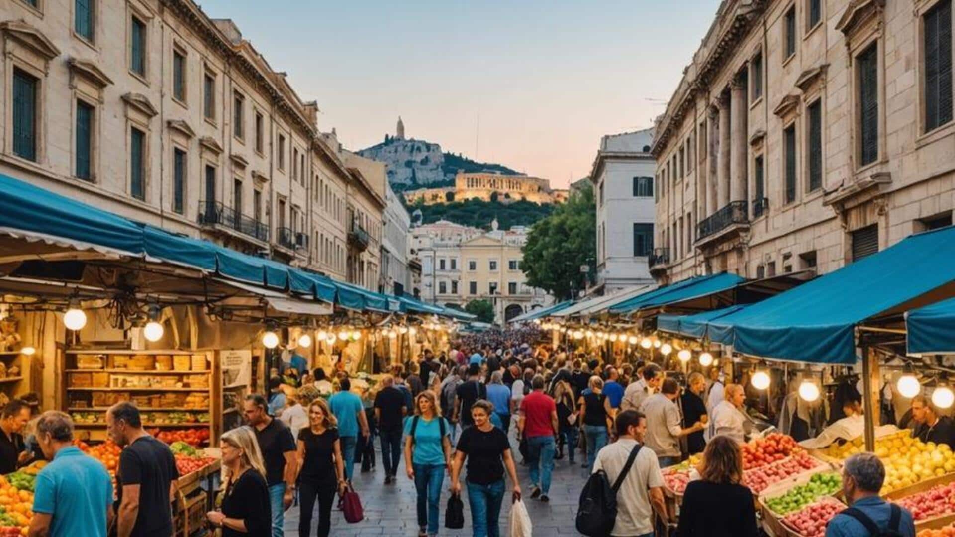 ตลาดท้องถิ่นสุดชิคในเอเธนส์ ที่คุณห้ามพลาด