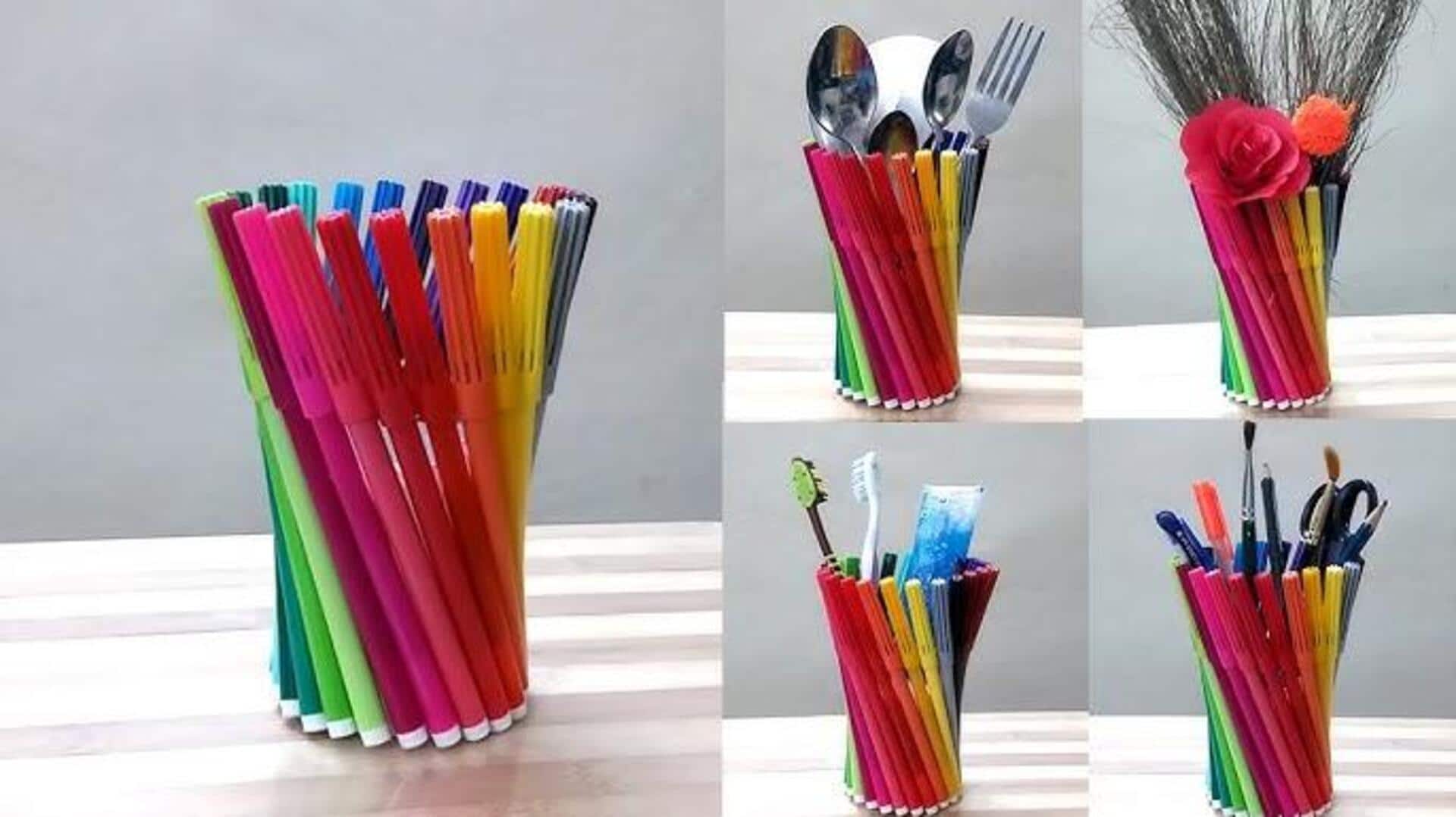 ไอเดียรีไซเคิลแท่งปากกาใช้แล้วให้กลายเป็นของใช้สุดคุ้ม