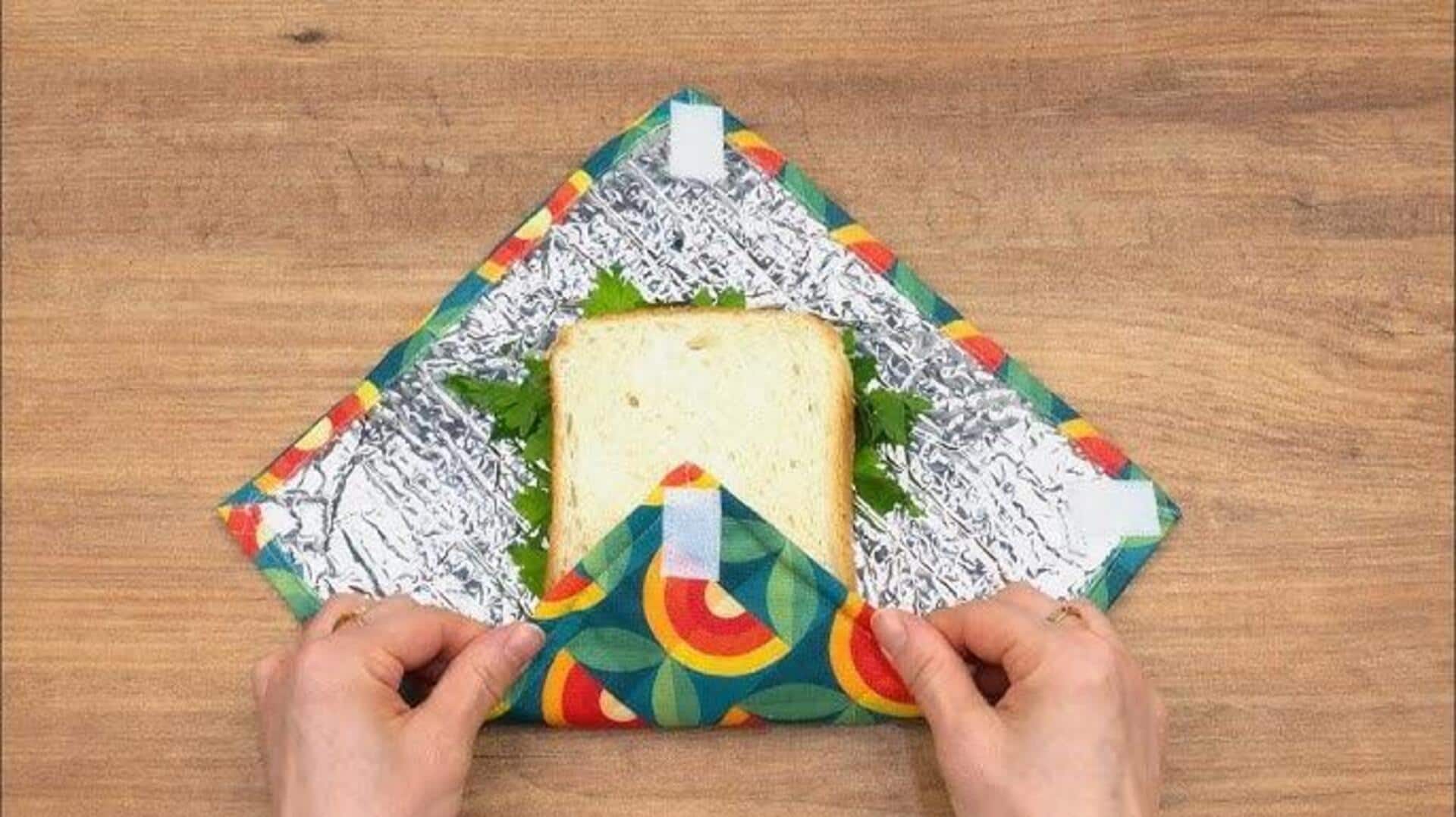 แปลงเศษผ้าเป็นห่อแซนด์วิชแบบซักได้