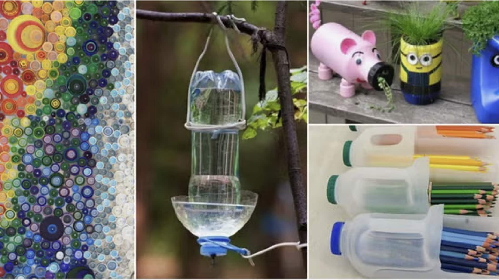 รีไซเคิลขวดพลาสติกเป็นของใช้ในบ้านสุดครีเอทีฟ