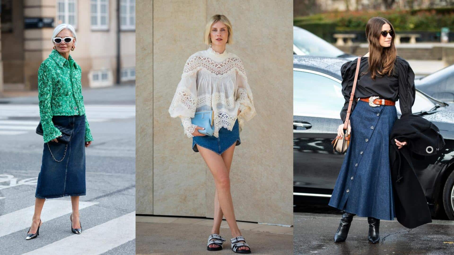 5 สไตล์แมตช์กระโปรงยีนส์ได้ลงตัว