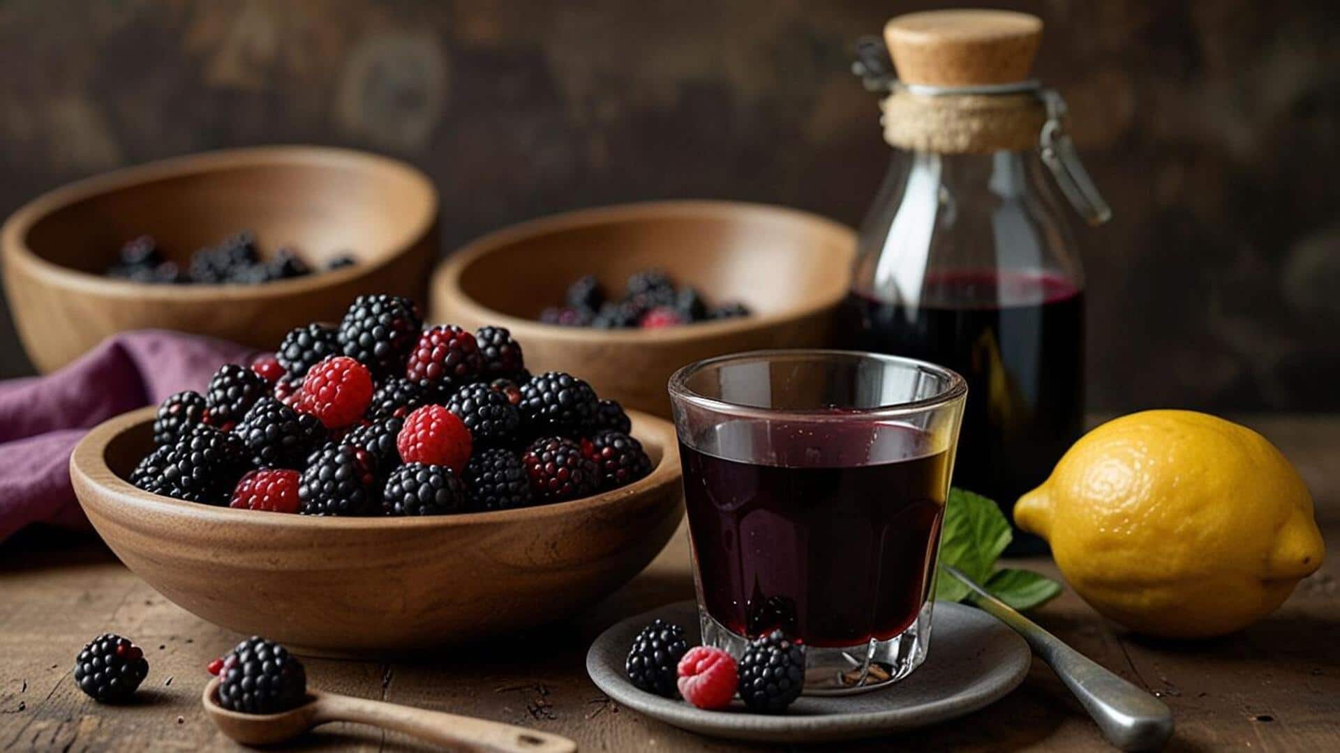 วิธีทำน้ำเชื่อมมัลเบอร์รี่หอมหวานชวนลอง