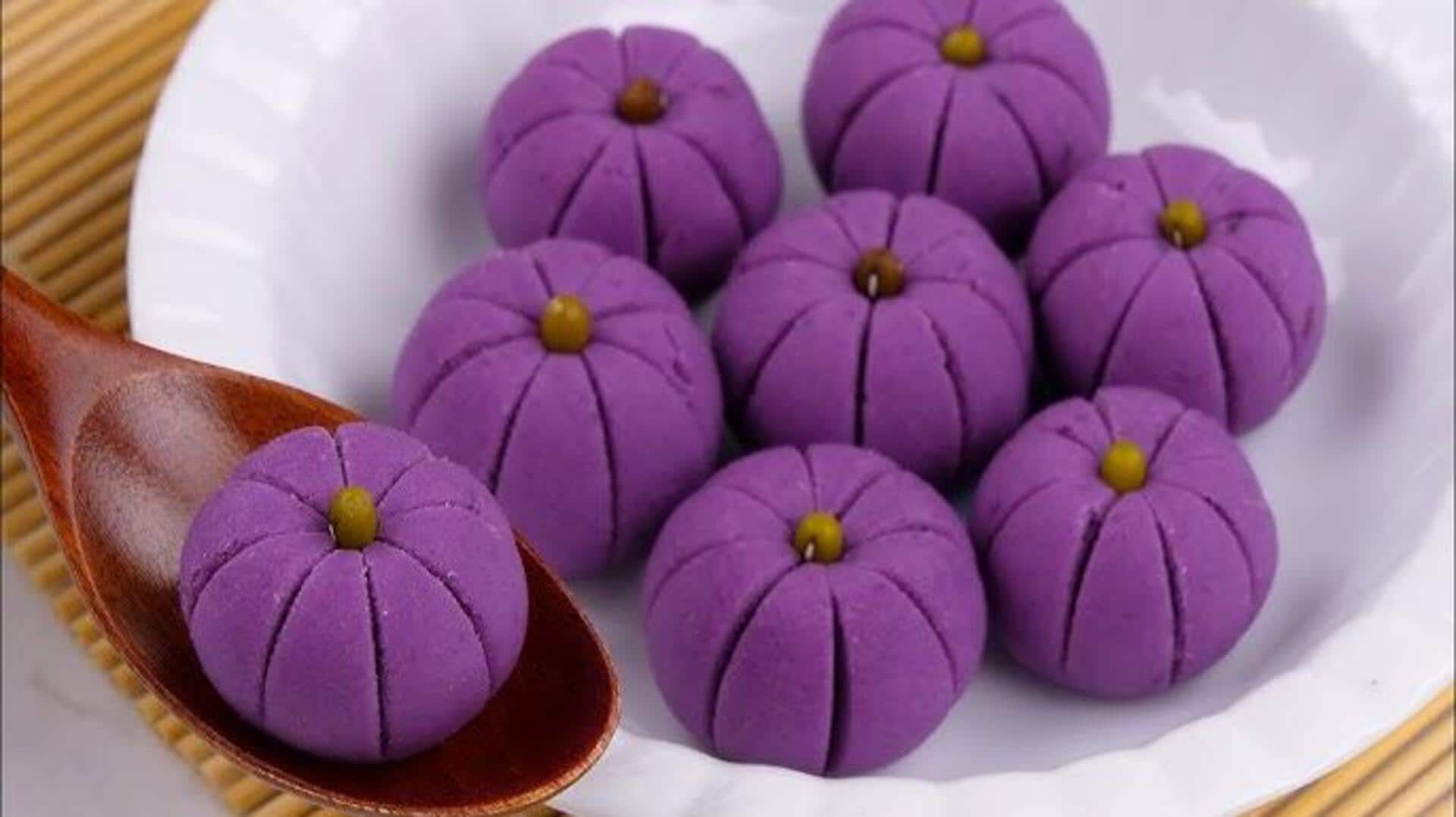 ขนมสังขยามันม่วง: ของหวานเนื้อครีมแสนอร่อย
