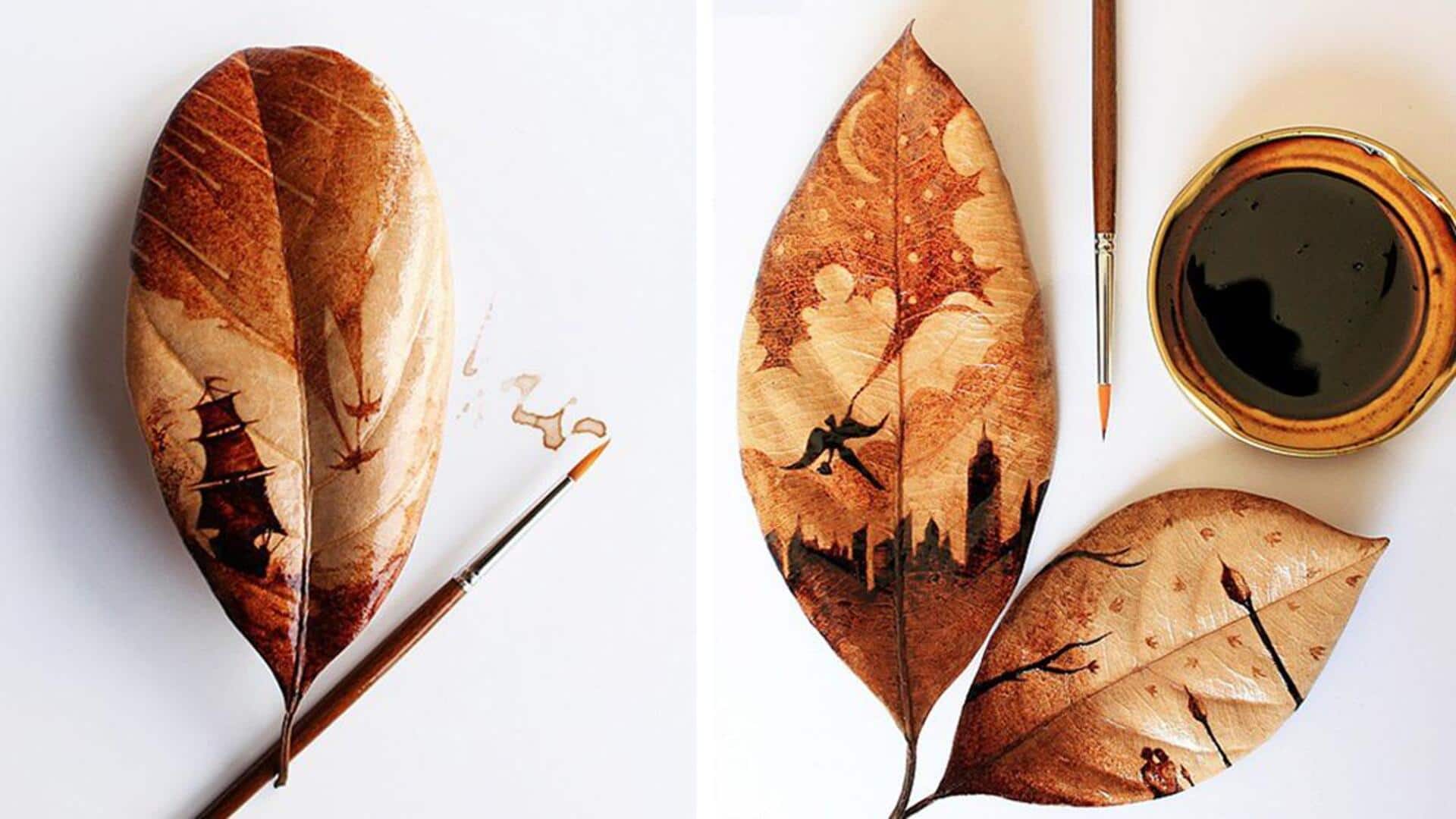 วาดภาพสวยด้วยกากกาแฟจากของในบ้าน วาดภาพสวยด้วยกากกาแฟจากของในบ้าน