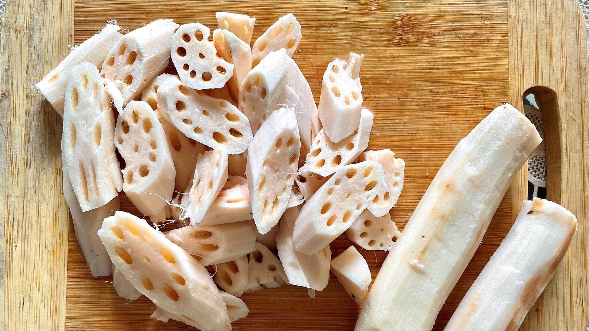 ขนมรากบัวกรอบ อาหารว่างกรุบกรอบที่ควรลอง