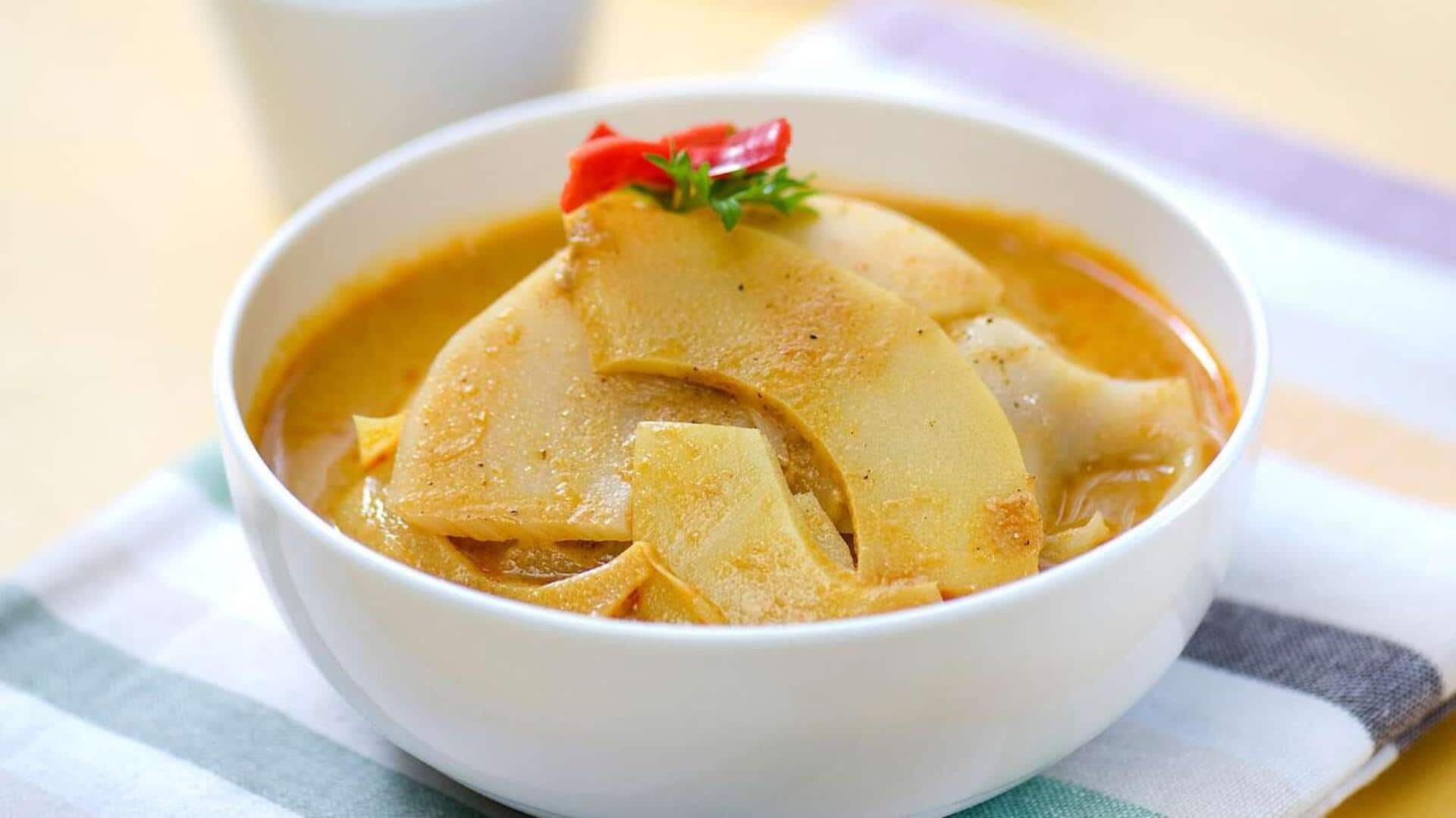 แกงหน่อไม้: สูตรอาหารมังสวิรัติที่ง่ายและอร่อย