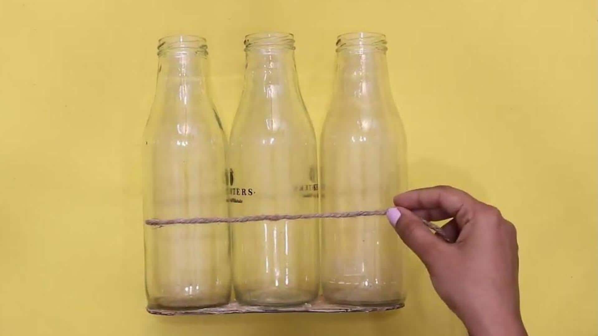 เปลี่ยนขวดแก้วเป็นที่เก็บของสุดเก๋ในบ้าน