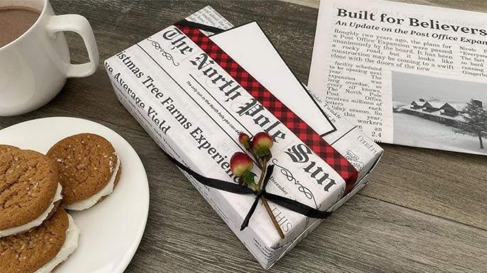 ไอเดียประหยัด: ห่อของด้วยหนังสือพิมพ์