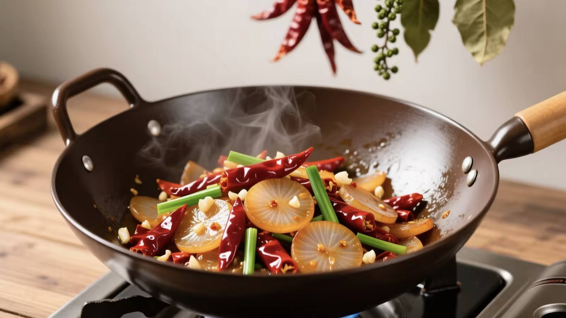 ผัดผักกาดหัวซอสถั่วเหลืองใส่พริก