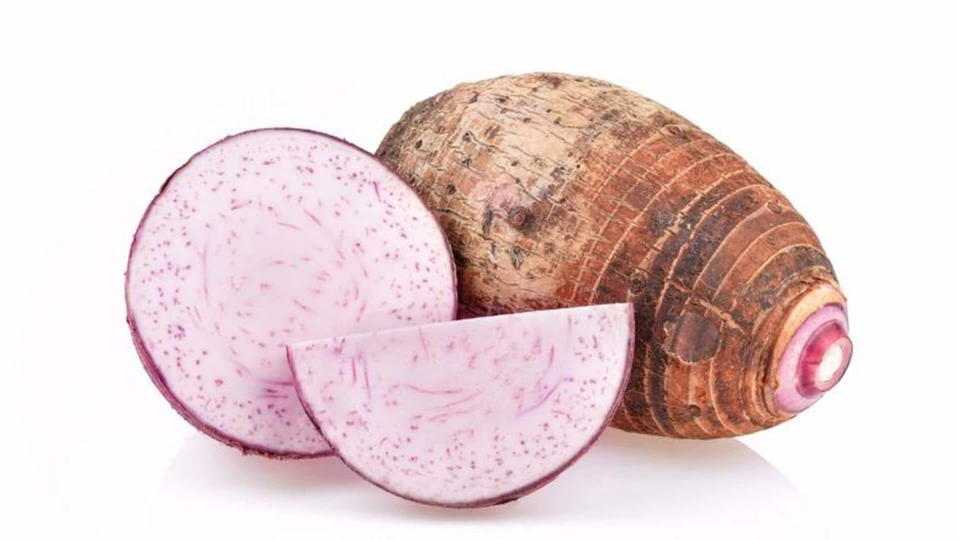 ก้านเผือกแปรรูปเป็นขนมหวานที่คุณอาจไม่เคยชิม