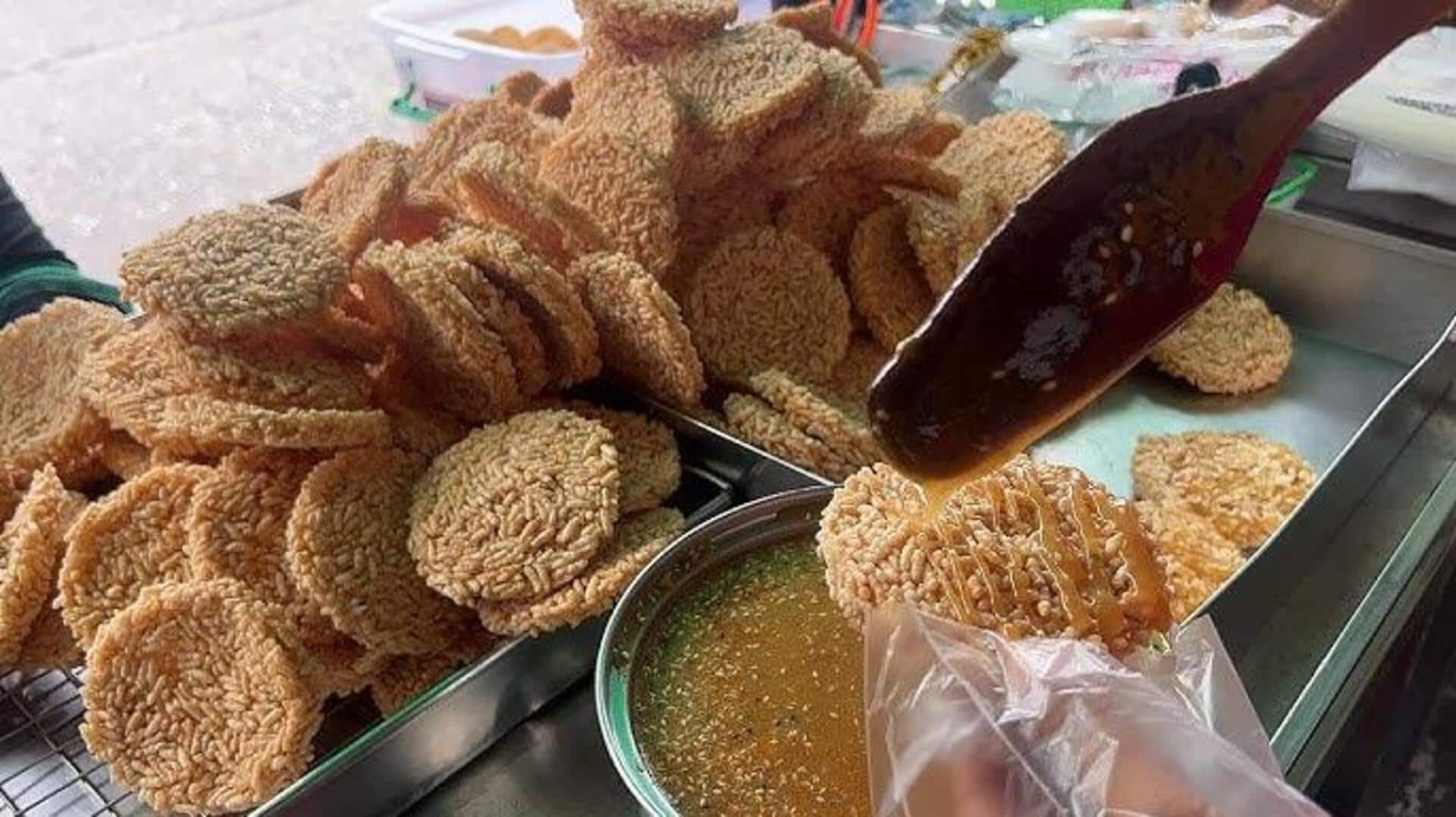 ขนมหวานไทยง่าย ๆ เม็ดแตงโมคาราเมลกรอบ 