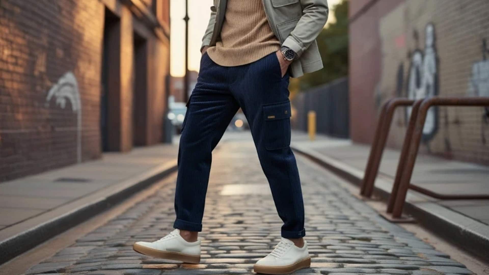 5 วิธีแต่งตัวให้เข้ากับกางเกงคอร์ดตรงอย่างลงตัว