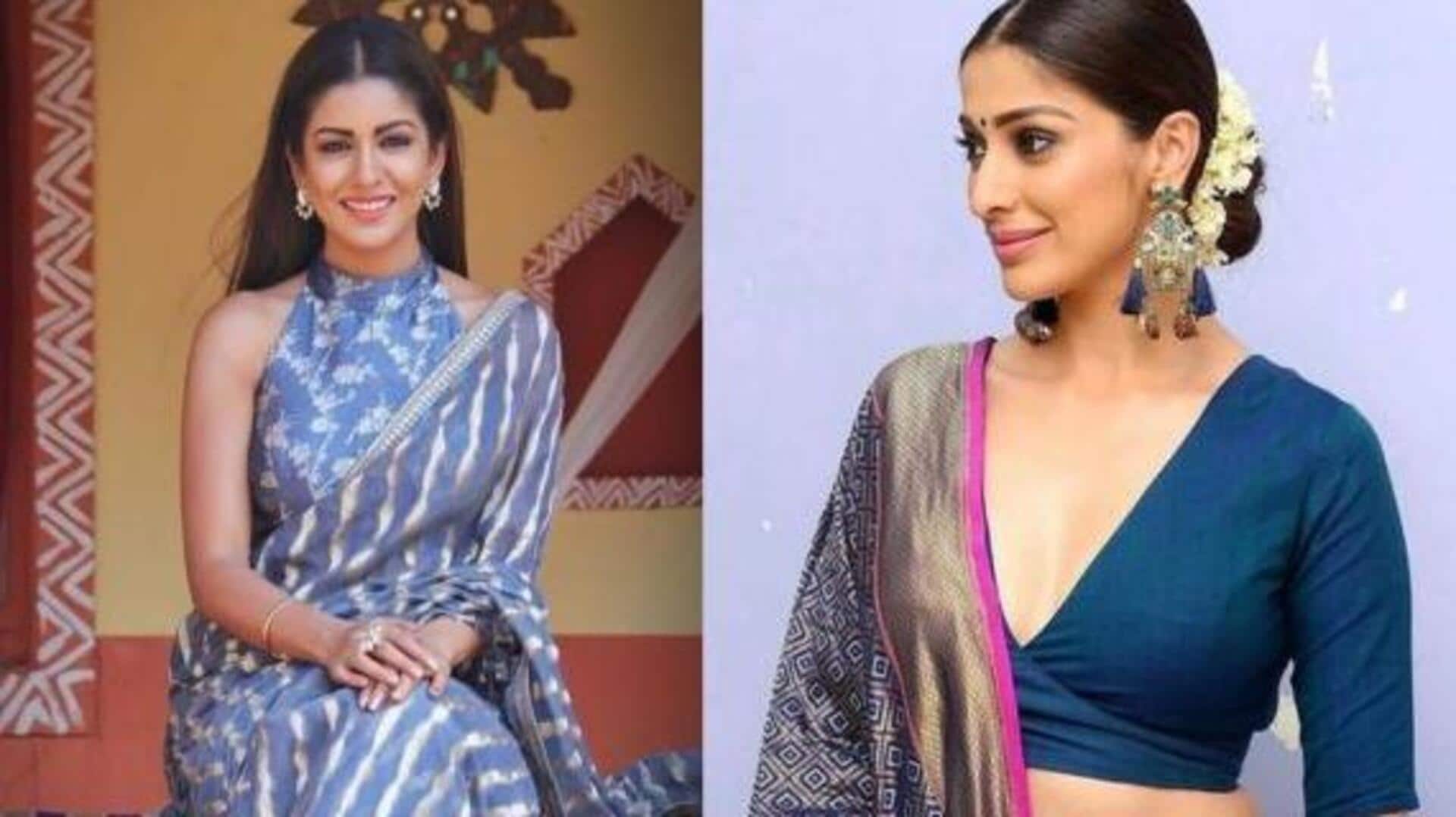 5 สไตล์เสื้อบลัสดีไซน์ที่แมตช์กับส่าหรีให้ดูโมเดิร์น