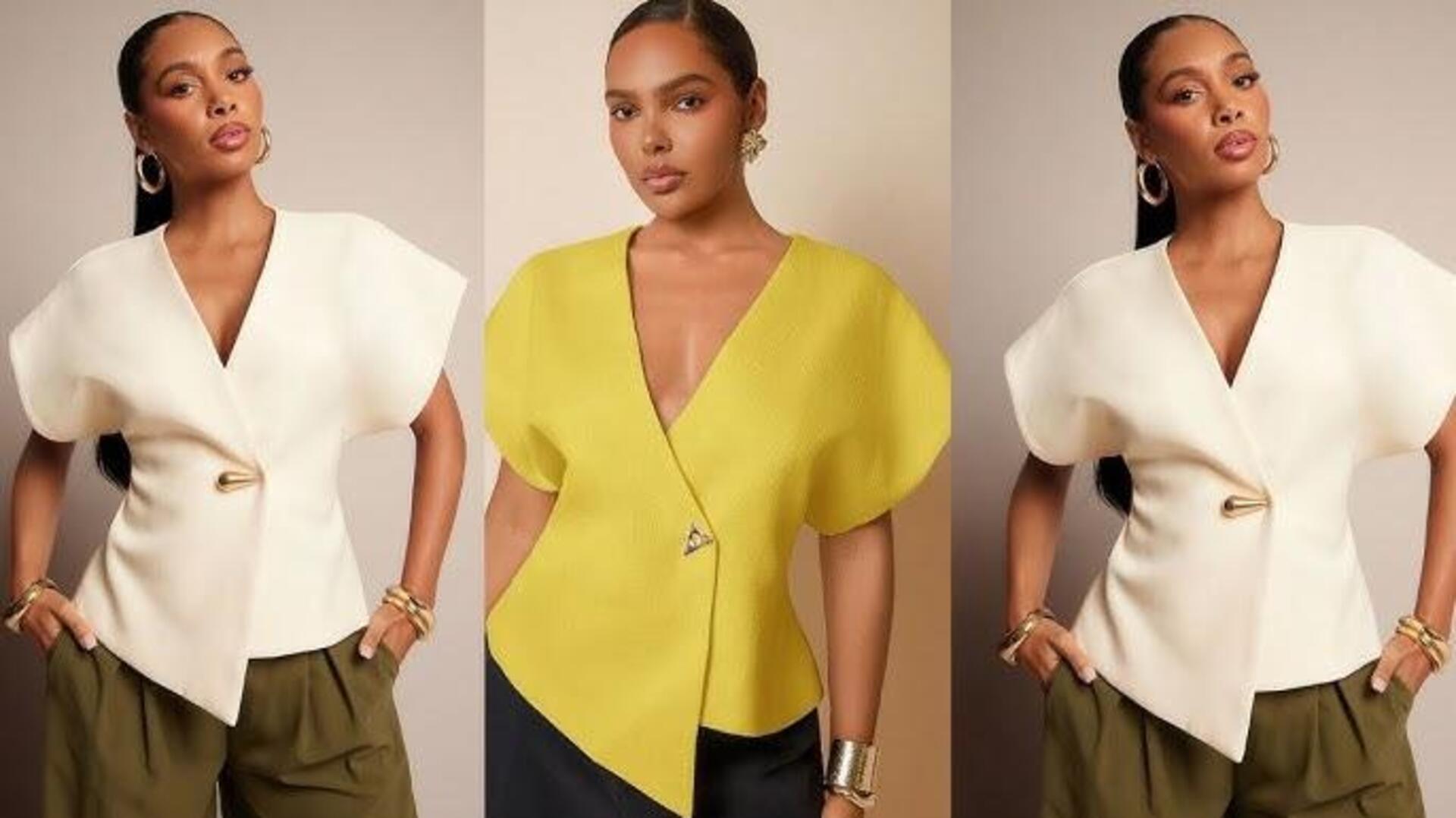 5 สไตล์แมตช์เสื้อคอเอียงให้ดูชิคทุกวัน