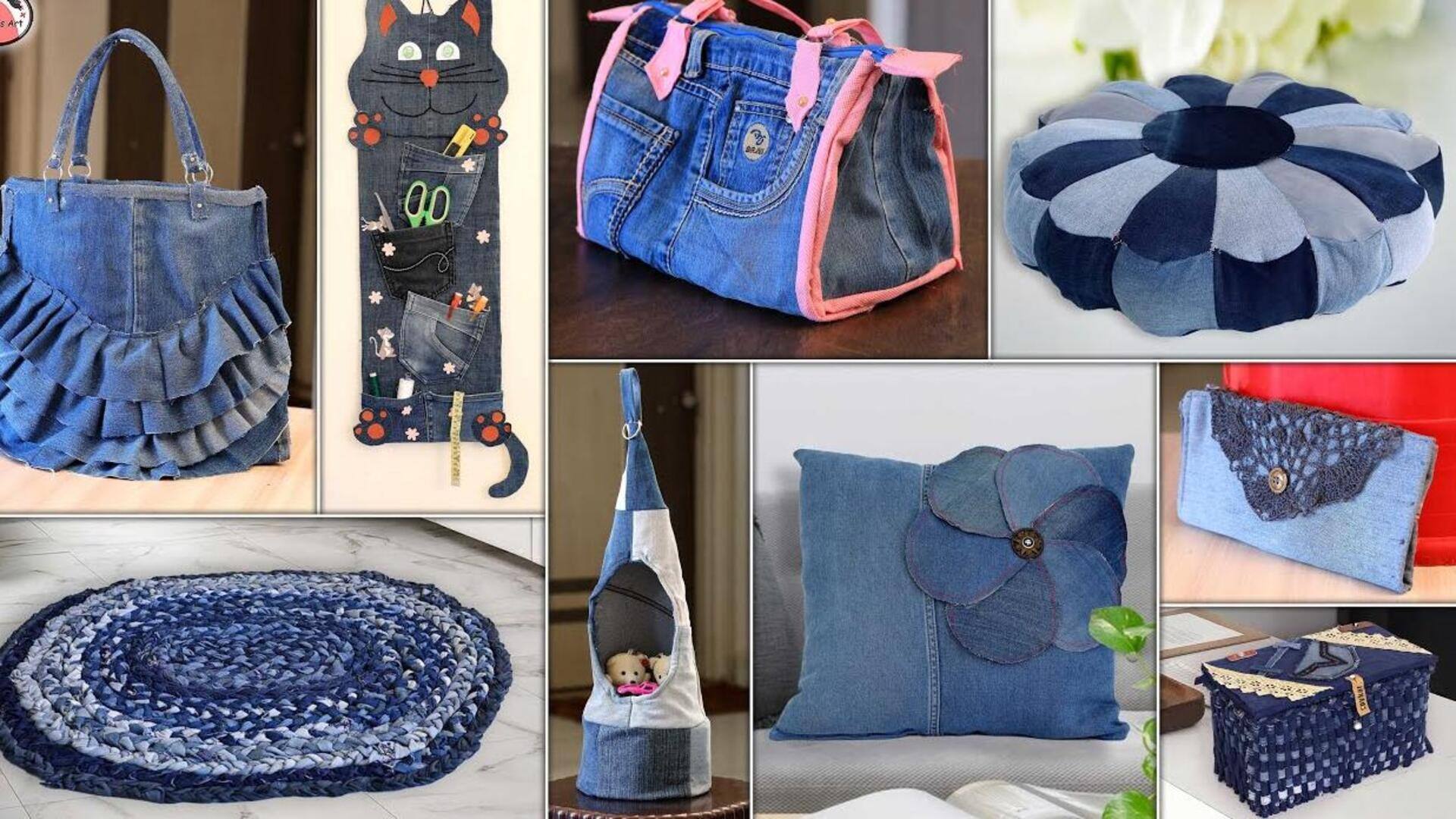 เปลี่ยนยีนส์เก่าให้กลายเป็นของใช้ในบ้านสุดคุ้มค่า