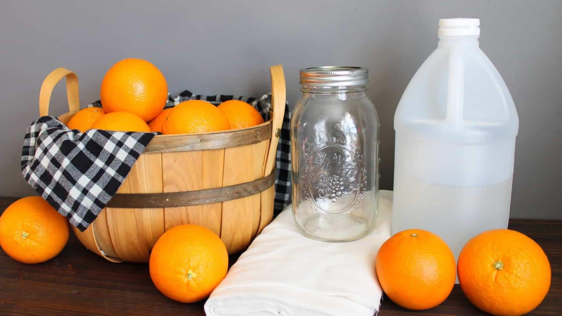 สูตรลับทำความสะอาดบ้านด้วยเปลือกส้มและน้ำส้มสายชู