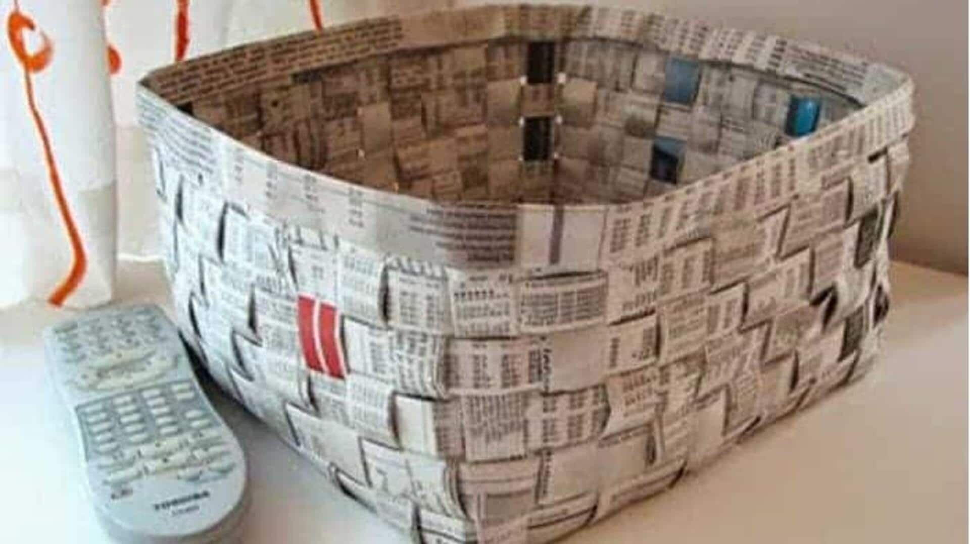 เปลี่ยนหนังสือพิมพ์เก่าให้เป็นของใช้มีสไตล์