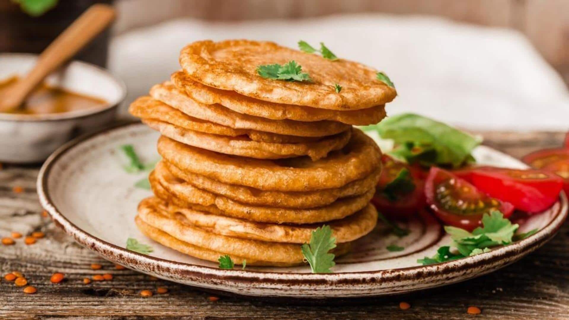 เมนูสุขภาพ: แพนเค้กแป้งถั่วเลนทิลรสเข้มข้น 