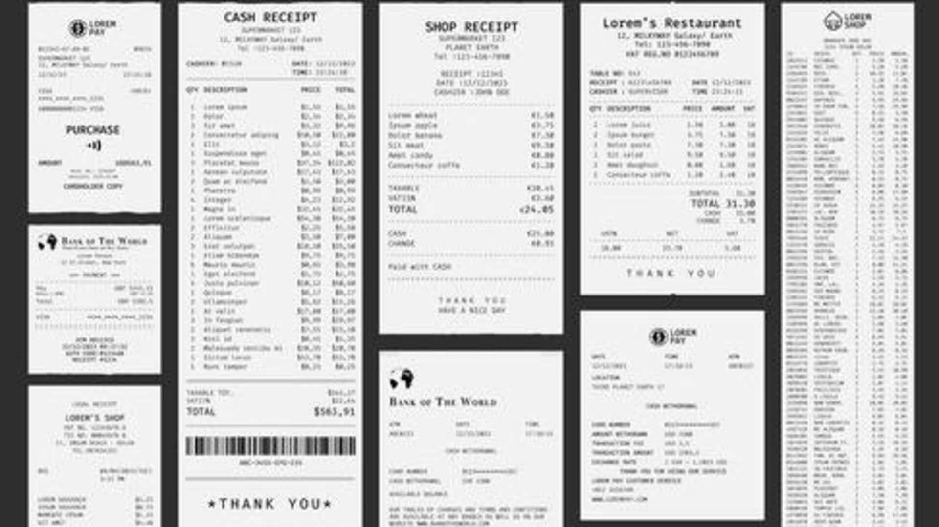 ใช้ใบเสร็จช้อปปิ้งที่เหลือให้เกิดประโยชน์ในบ้าน