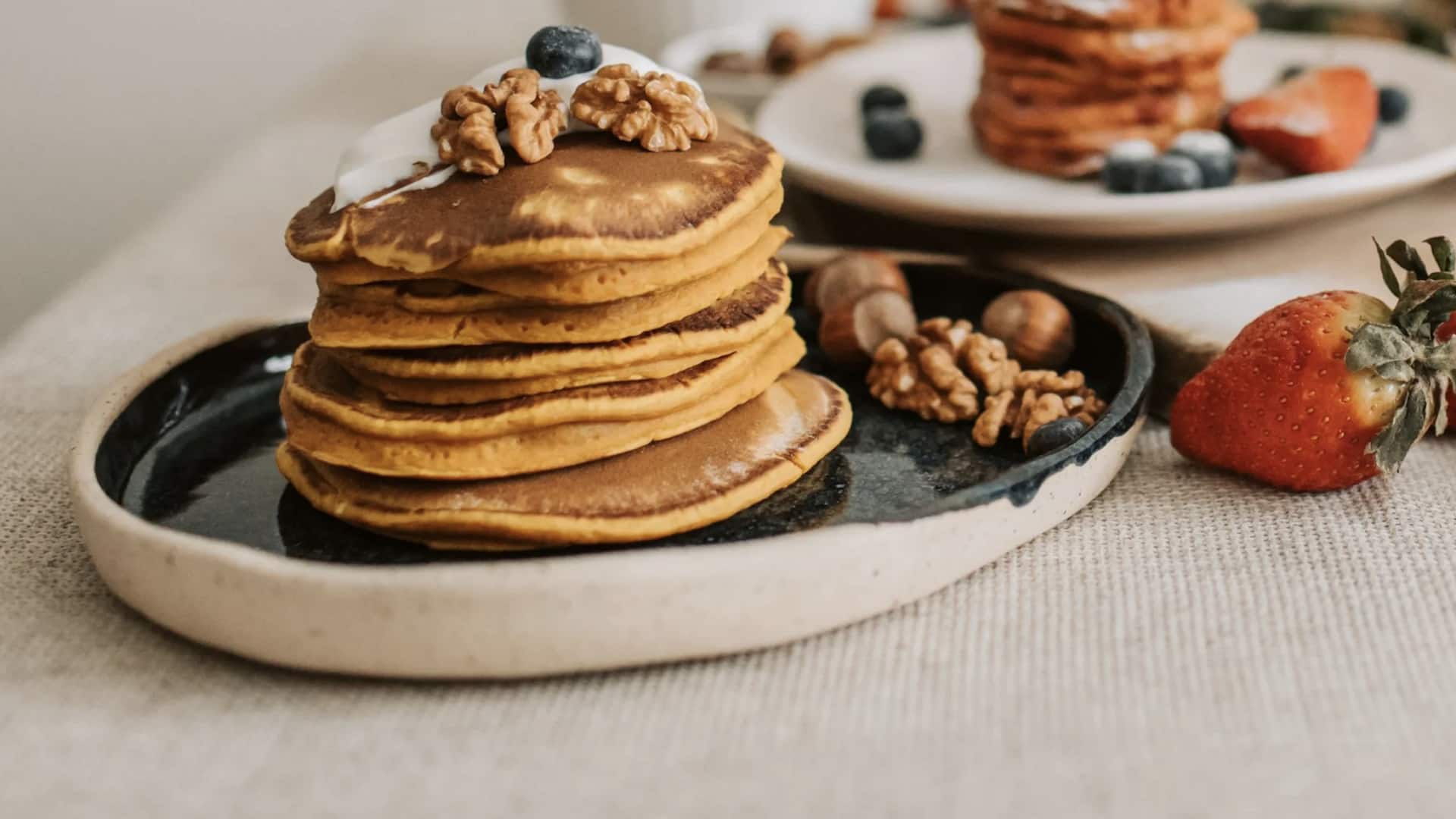 สูตรแพนเค้กถั่วลูกไก่ อาหารเช้าเพื่อสุขภาพ โปรตีนสูง