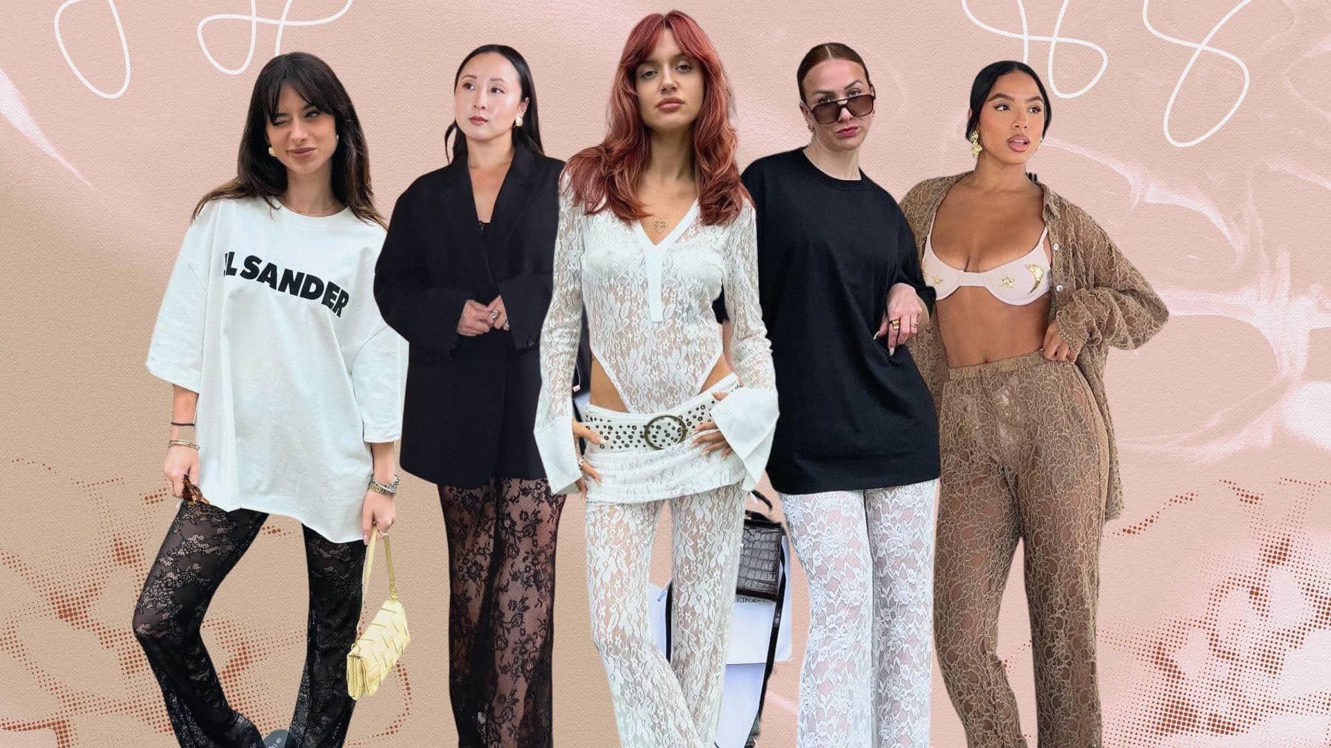 สไตล์แมตช์กางเกงลูกไม้ได้ลงตัว