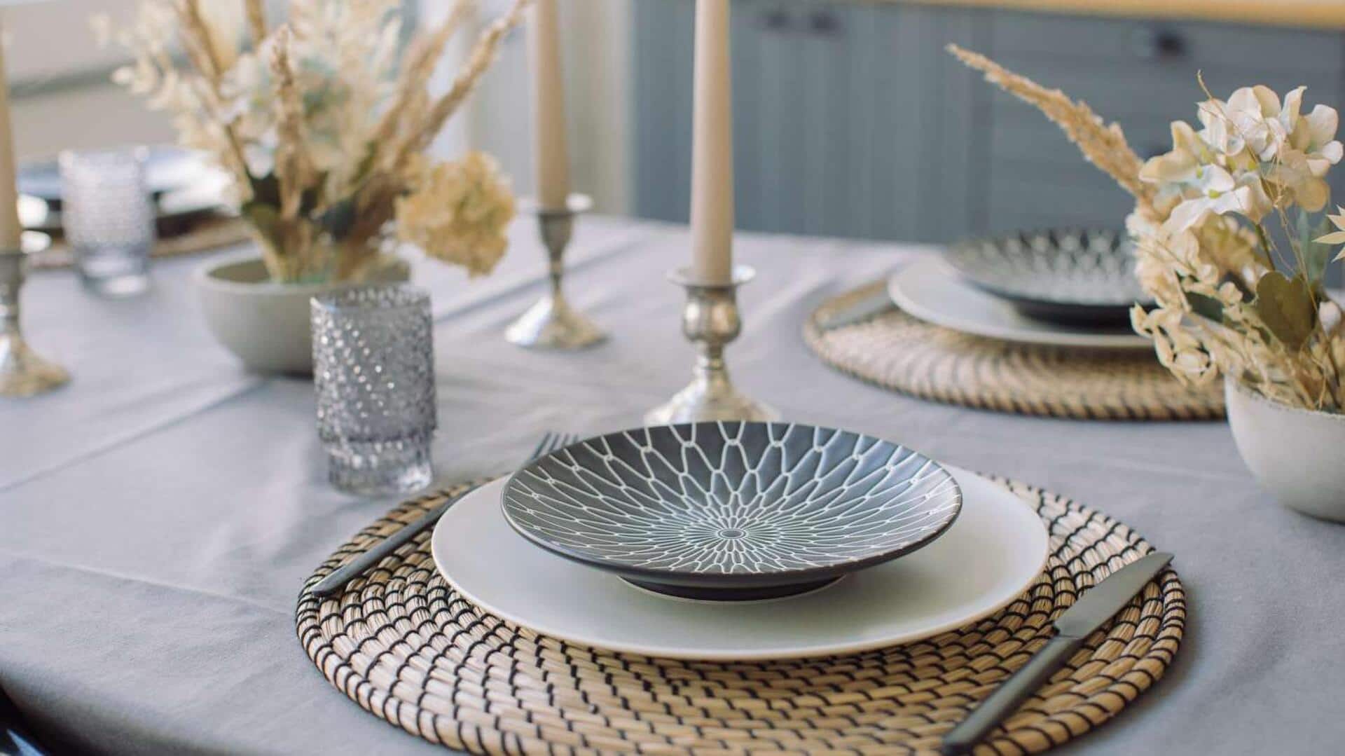 เปลี่ยนของใช้ในบ้านให้กลายเป็นของตกแต่งโต๊ะอาหารสุดเก๋ 