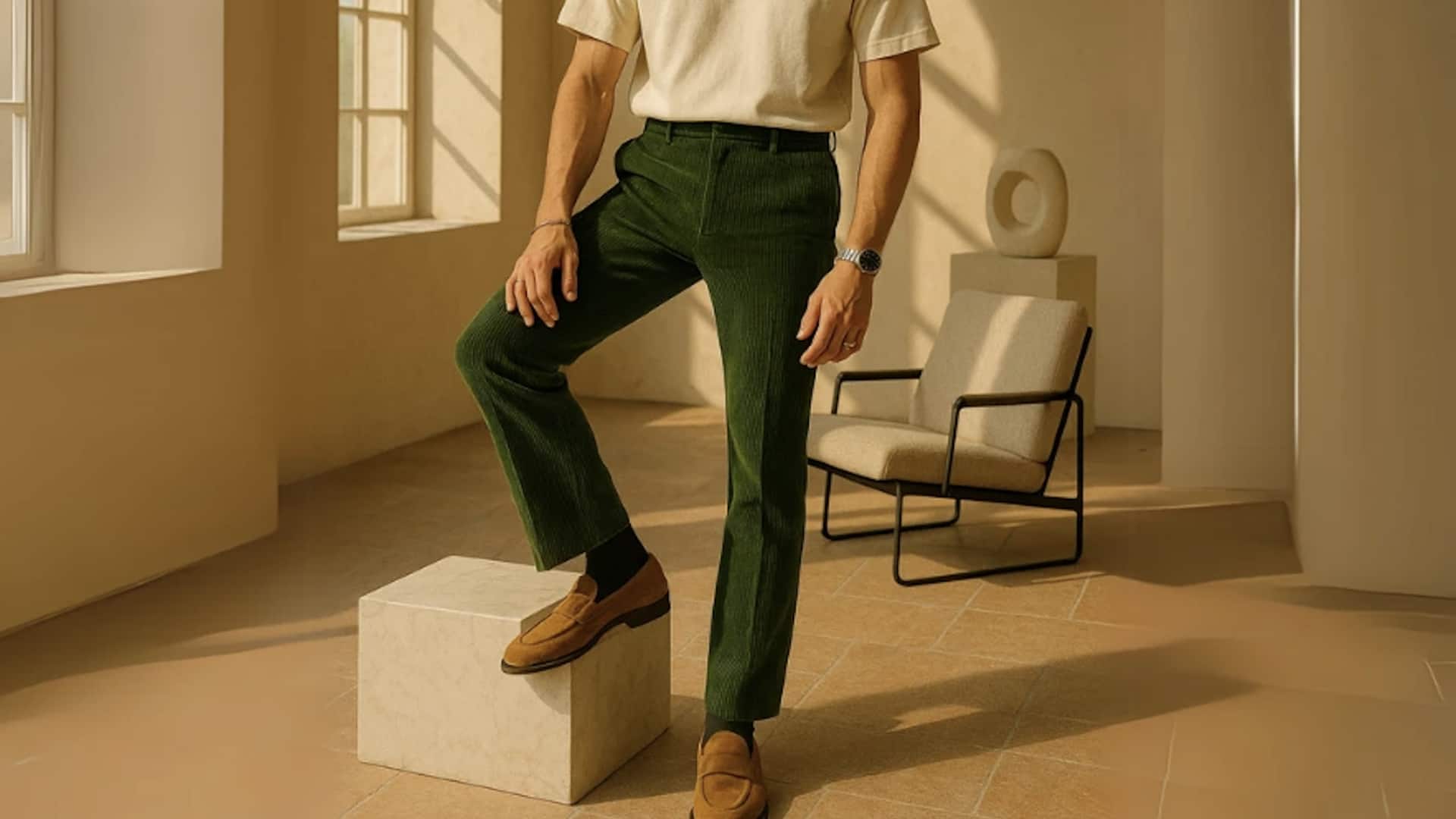 5 ลุคแฟชั่นง่าย ๆ ที่แมตช์กับกางเกงผ้าลูกฟูกได้อย่างลงตัว 