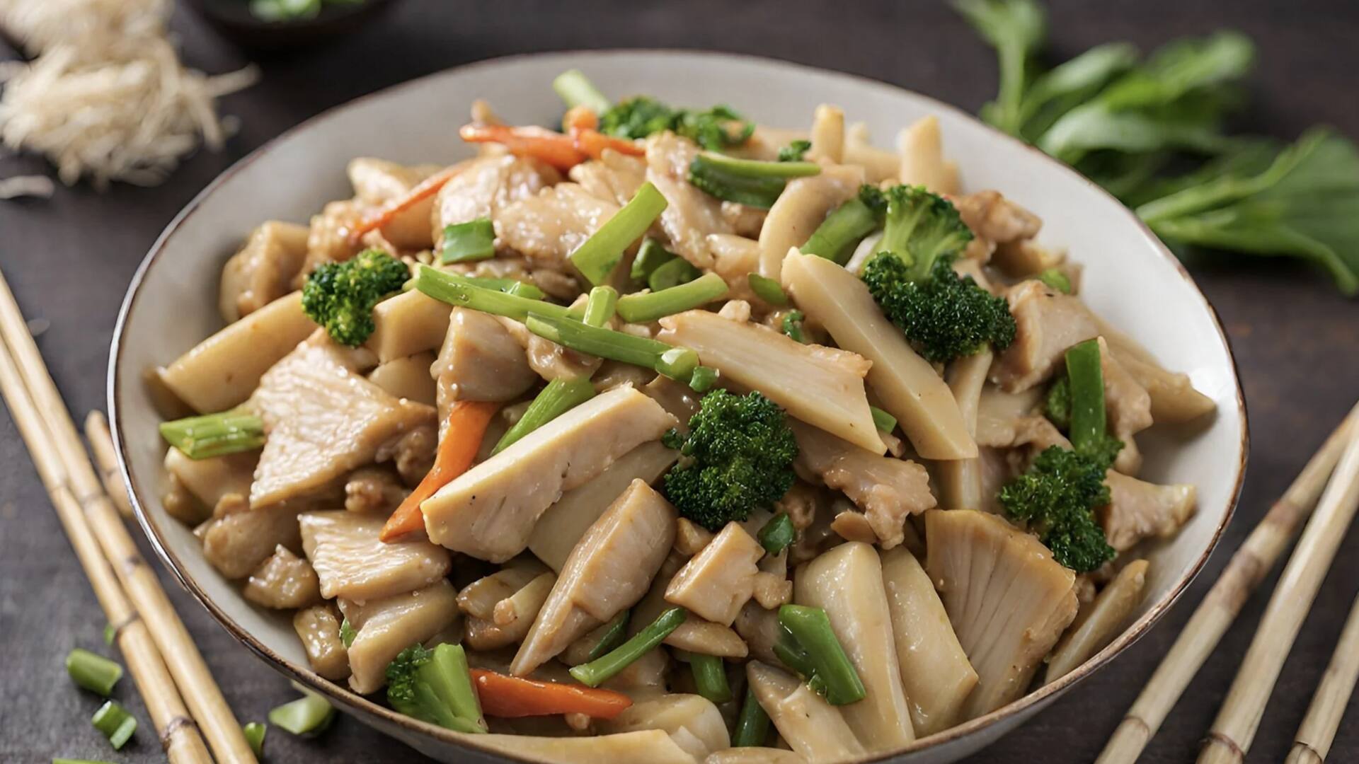 เมนูมังสวิรัติหน่อไม้ผัดกระเทียม ทำง่าย รสชาติกลมกล่อม