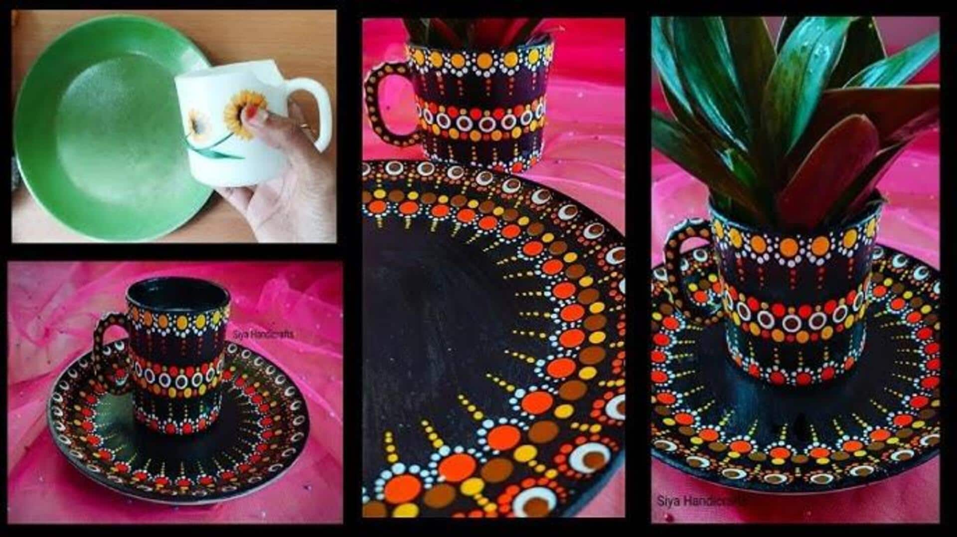 รีไซเคิลถ้วยชาเก่า เป็นกระถางต้นไม้สุดชิค